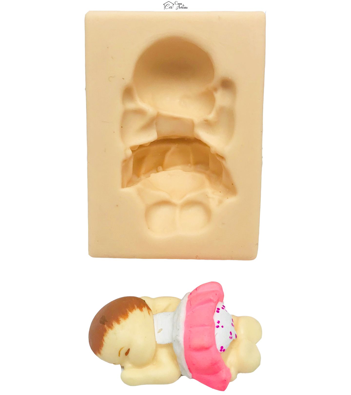 Molde de silicone - Bebe Bruços - P128