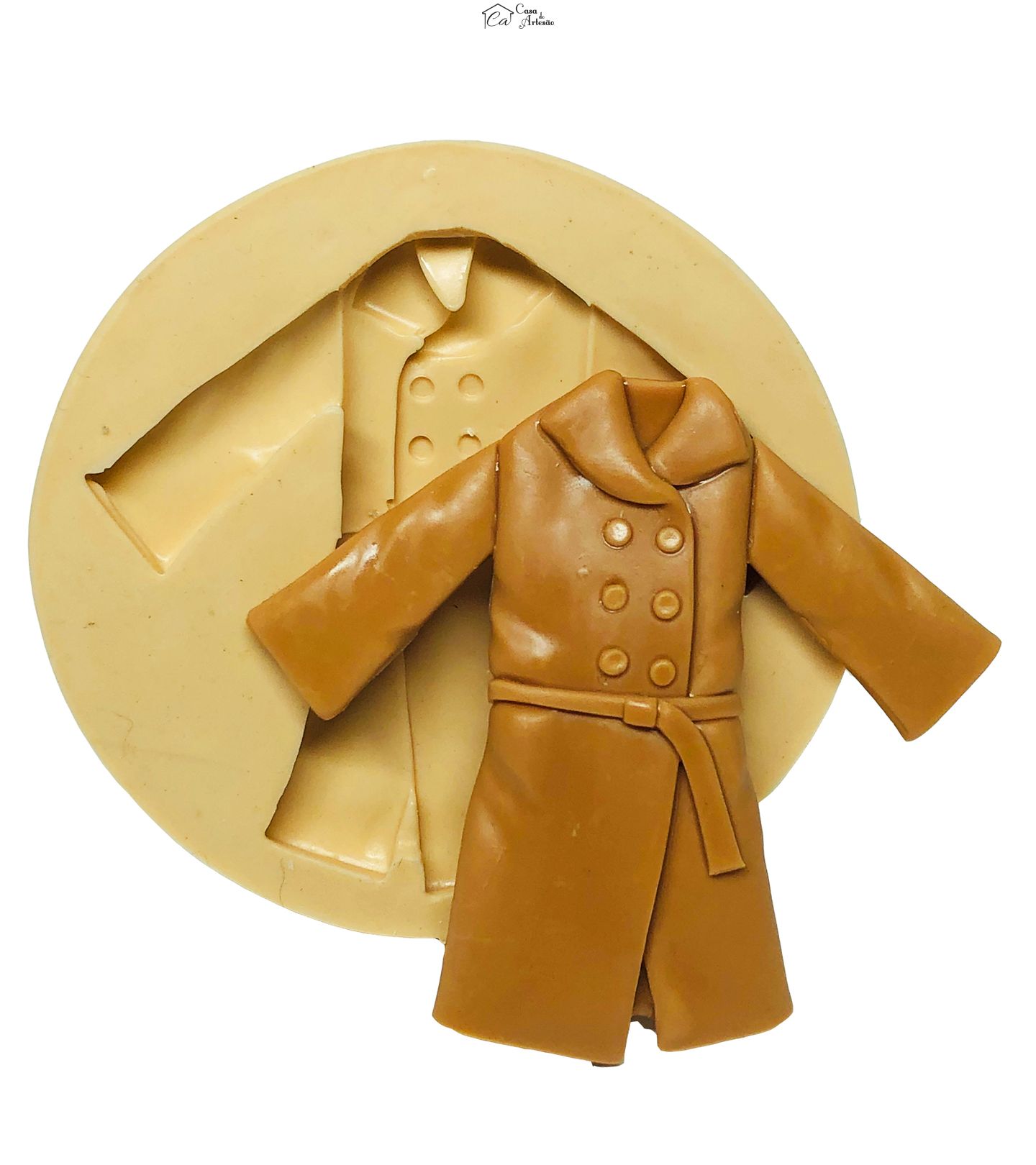 Molde de silicone - Detetive - Casaco - Grande - P662