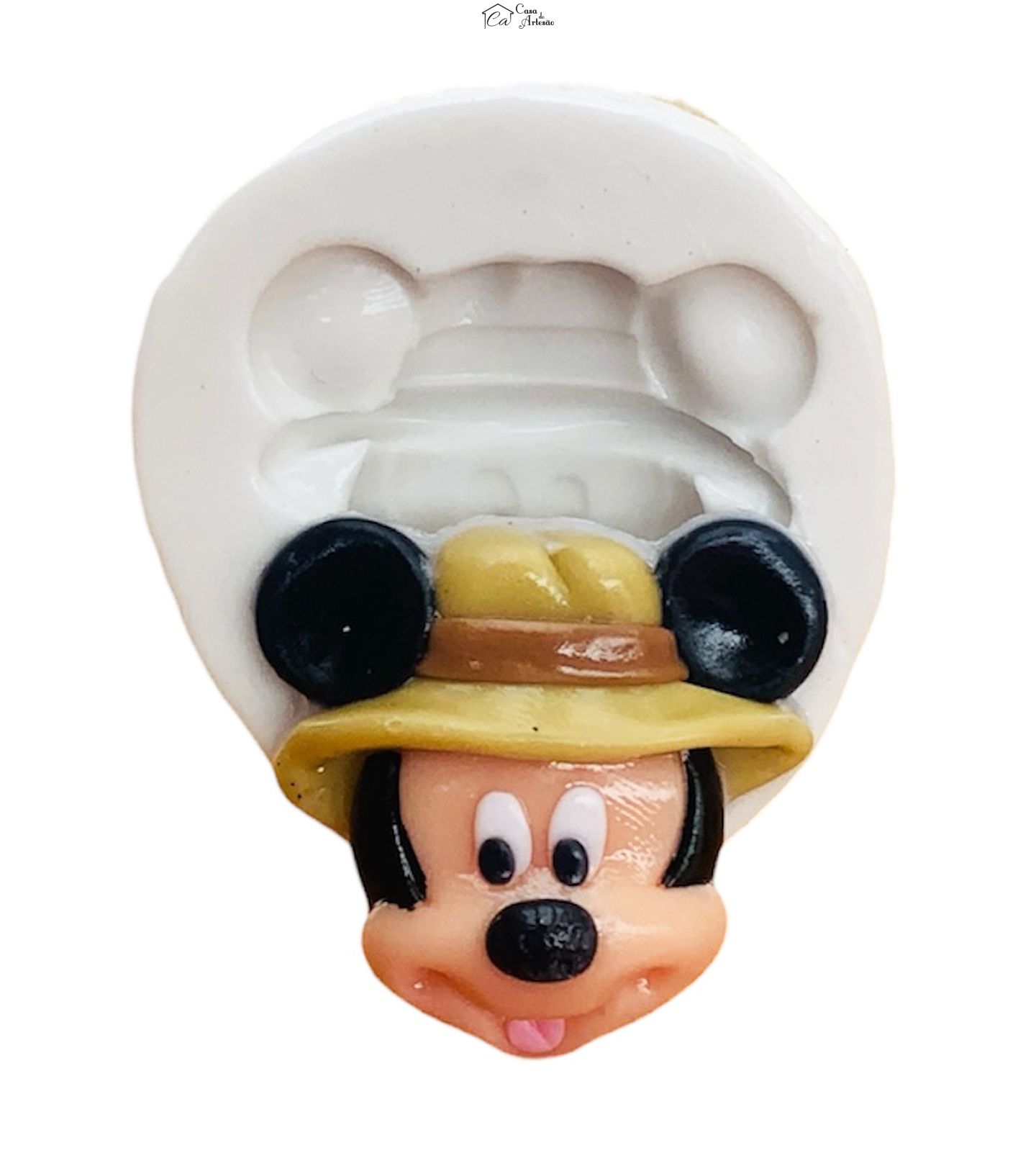 Molde de silicone - Mickey Safari - Rosto Mickey - Pequeno - P1247