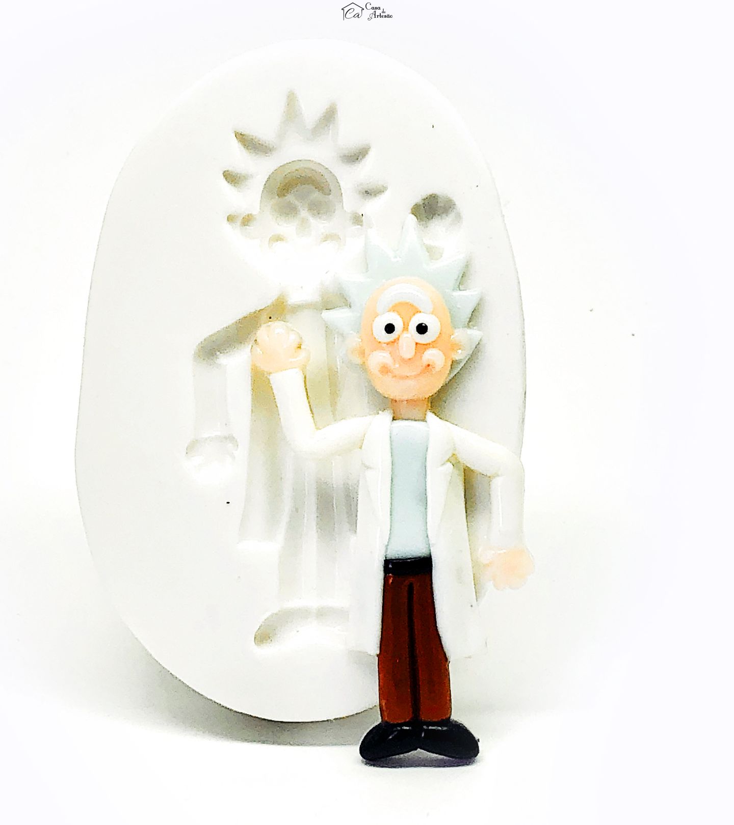 Molde de silicone - Rick e Morty - Rick - Grande - P1119