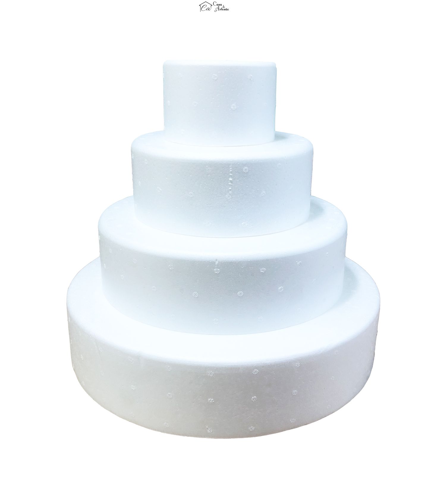 Isopor - Bolo Oco - 150 / 250 / 350 / 450 mm-Alt.10 cm - Cod.5920