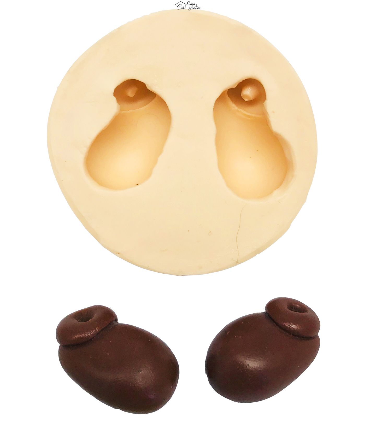 Molde de silicone - Sapato Arredondado Grande