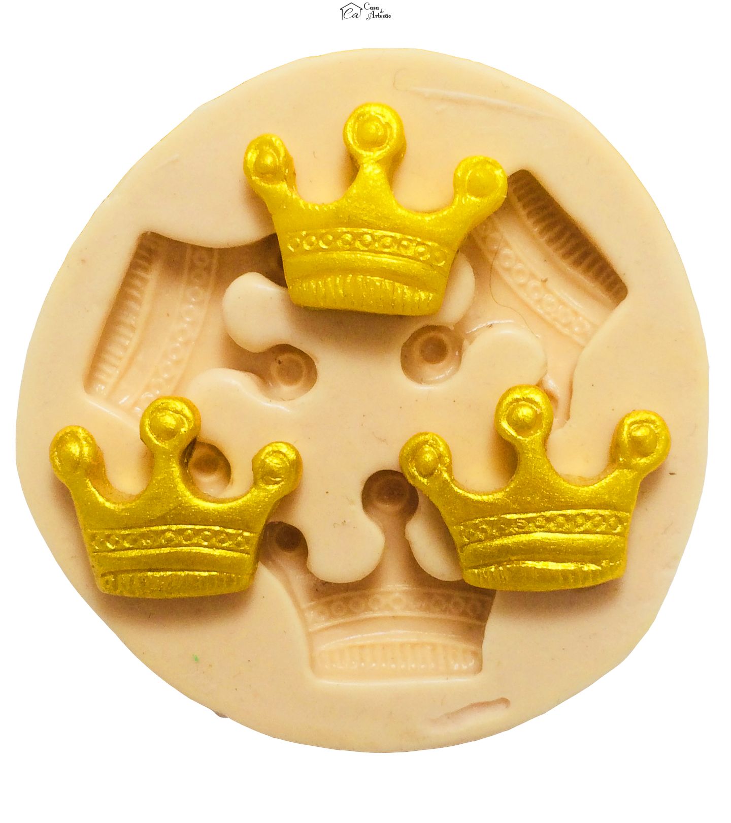 Molde de silicone - Coroa - Pq - P198