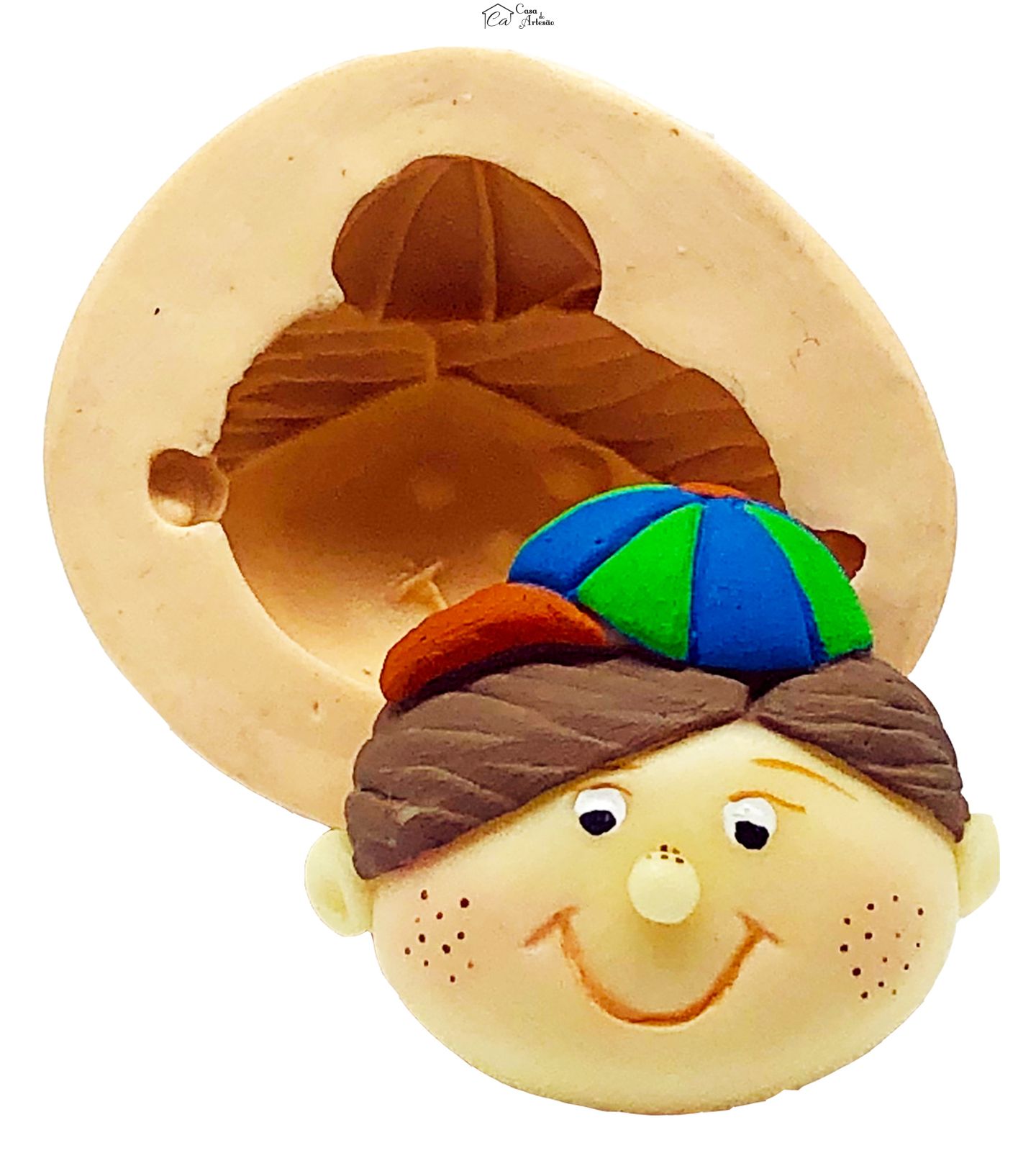 Molde de silicone - Rosto Menino - P817