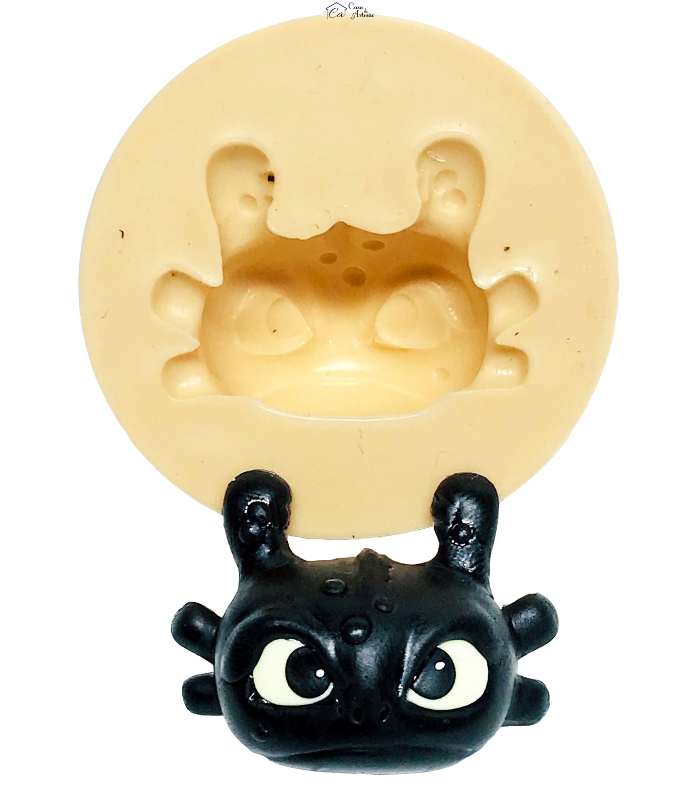 Molde de silicone - Como Treinar seu Dragão - Rosto Banguela - Pequeno - P578