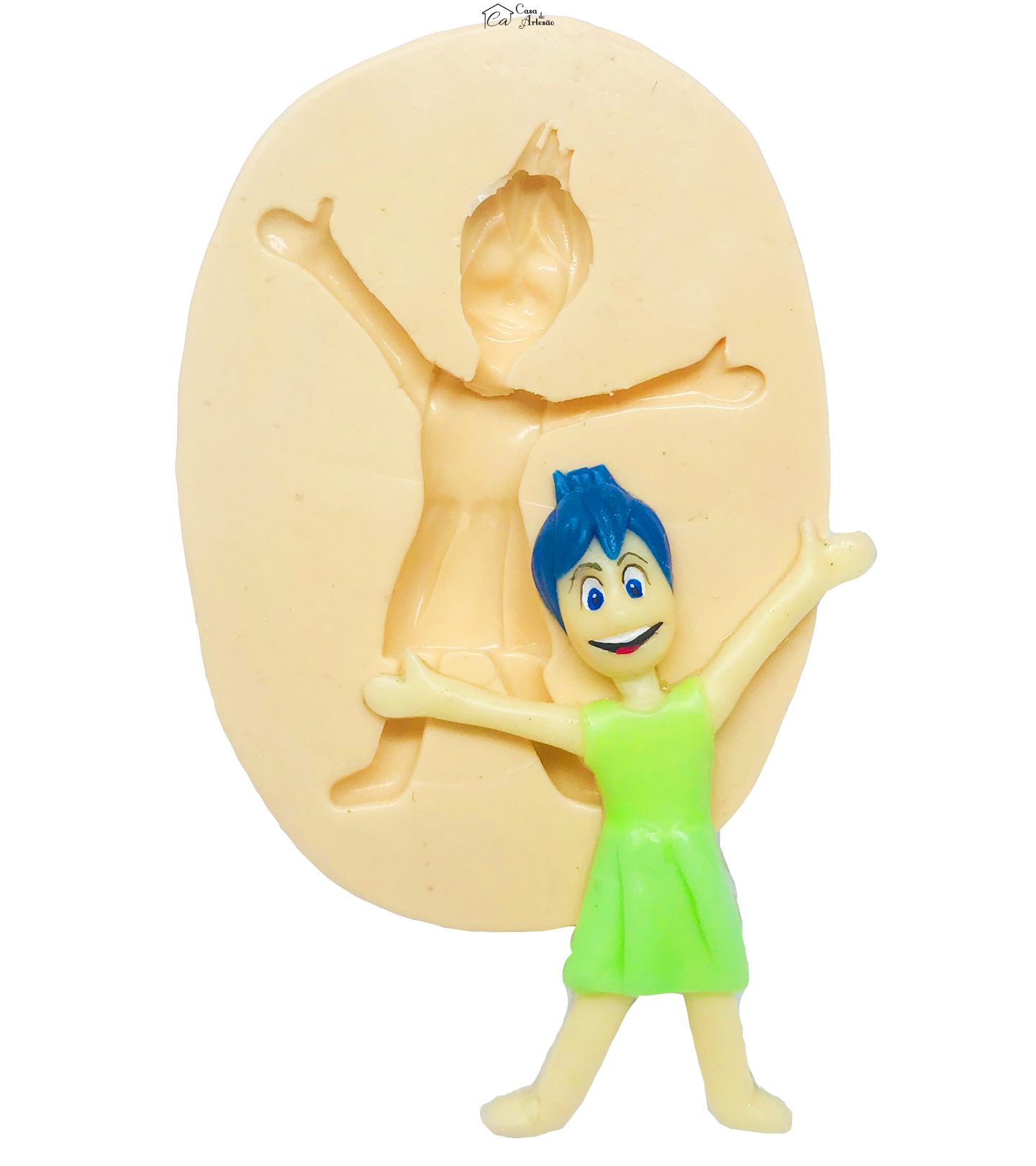 Molde de silicone - Divertida Mente - Alegria 1