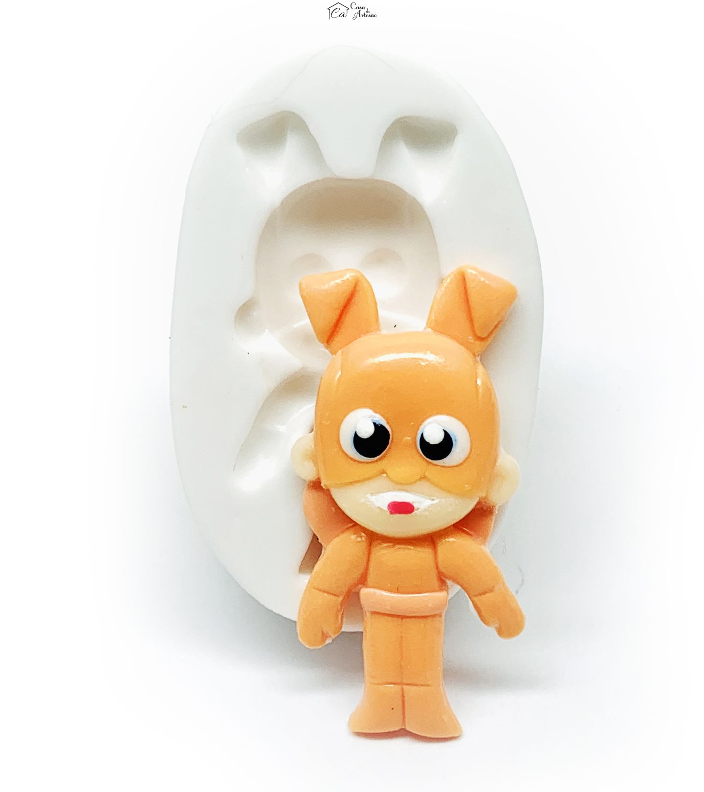 Molde de silicone - Os Aventureiros - Aventureiro Laranja - Pequeno - P1217