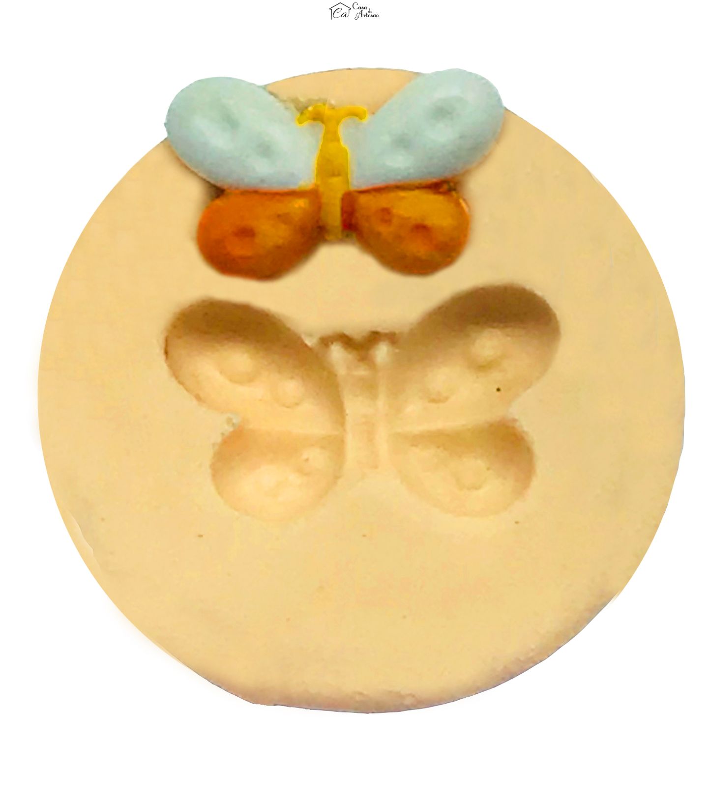 Molde de silicone - Borboleta Mini c/ Asa Arredondada - P272