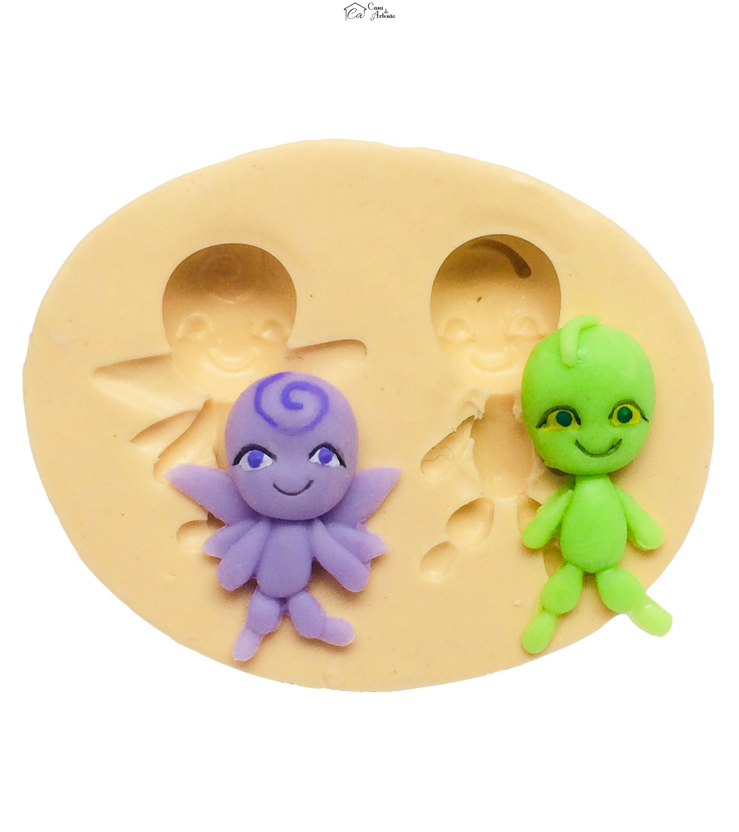 Molde de silicone - Ladybug - Nooroo e Wayzz