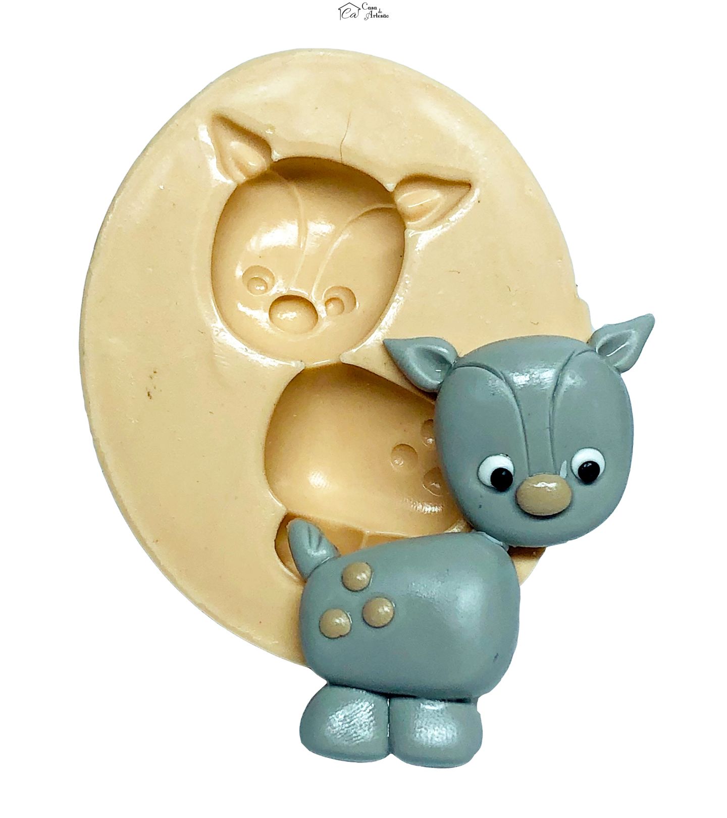 Molde de silicone - Veado - Grande - P746