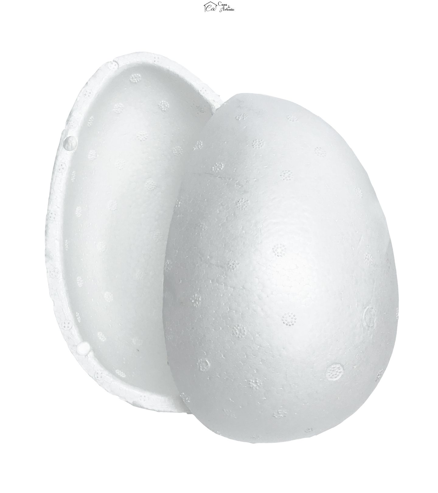 Isopor - Ovo Oco 350 G (Alt.=17 cm, Ø 12 cm) - Cod.1057