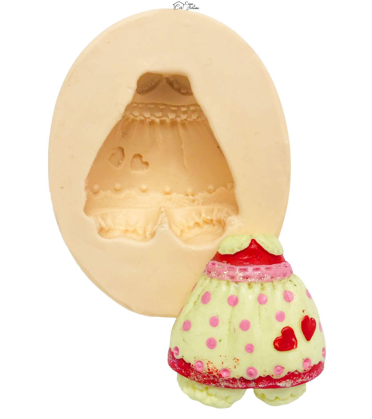 Molde de silicone - Roupa Feminina