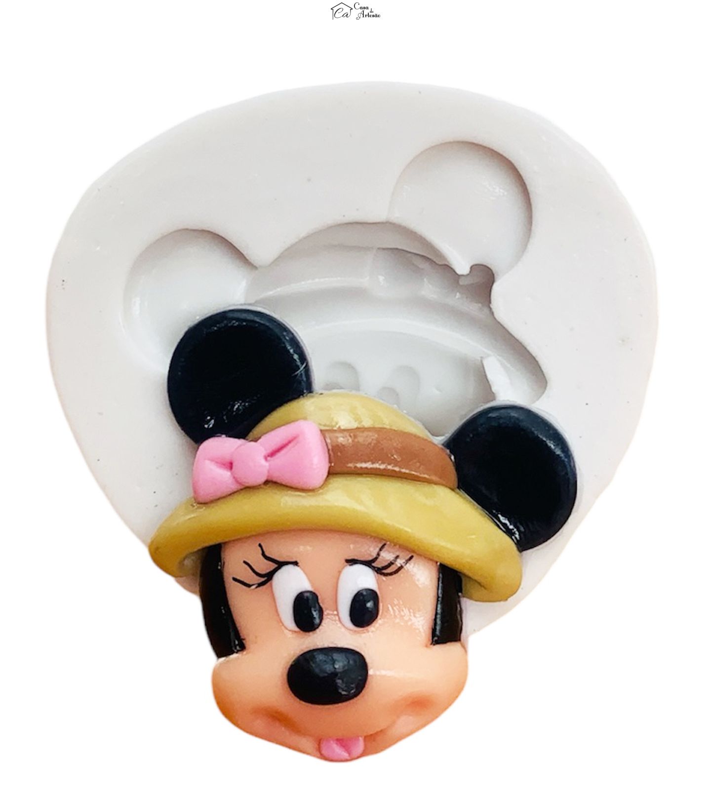 Molde de silicone - Mickey Safari - Rosto Minie - Medio - P1248
