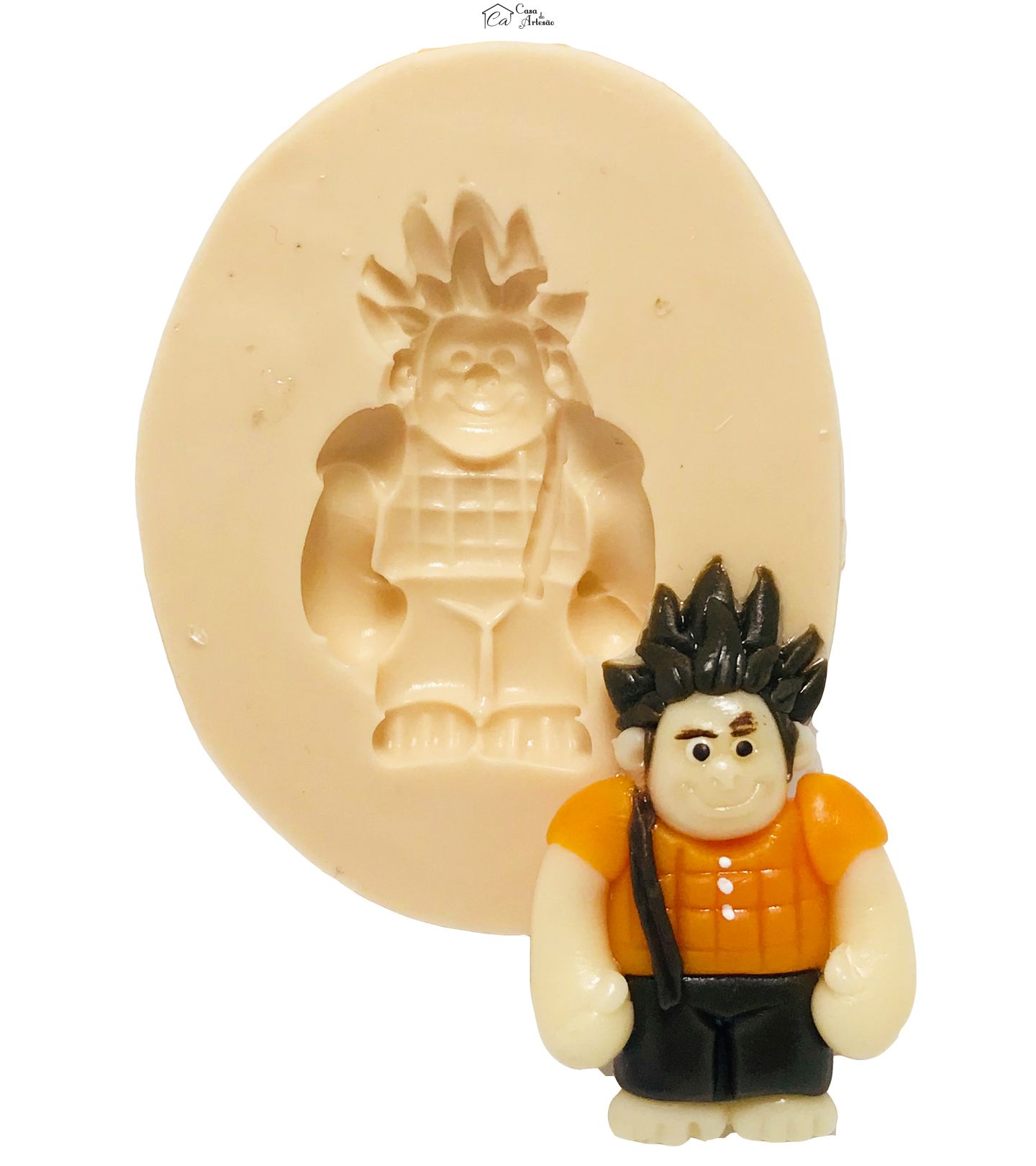 Molde de silicone - Detona Ralph - Ralph - Pequeno - P429