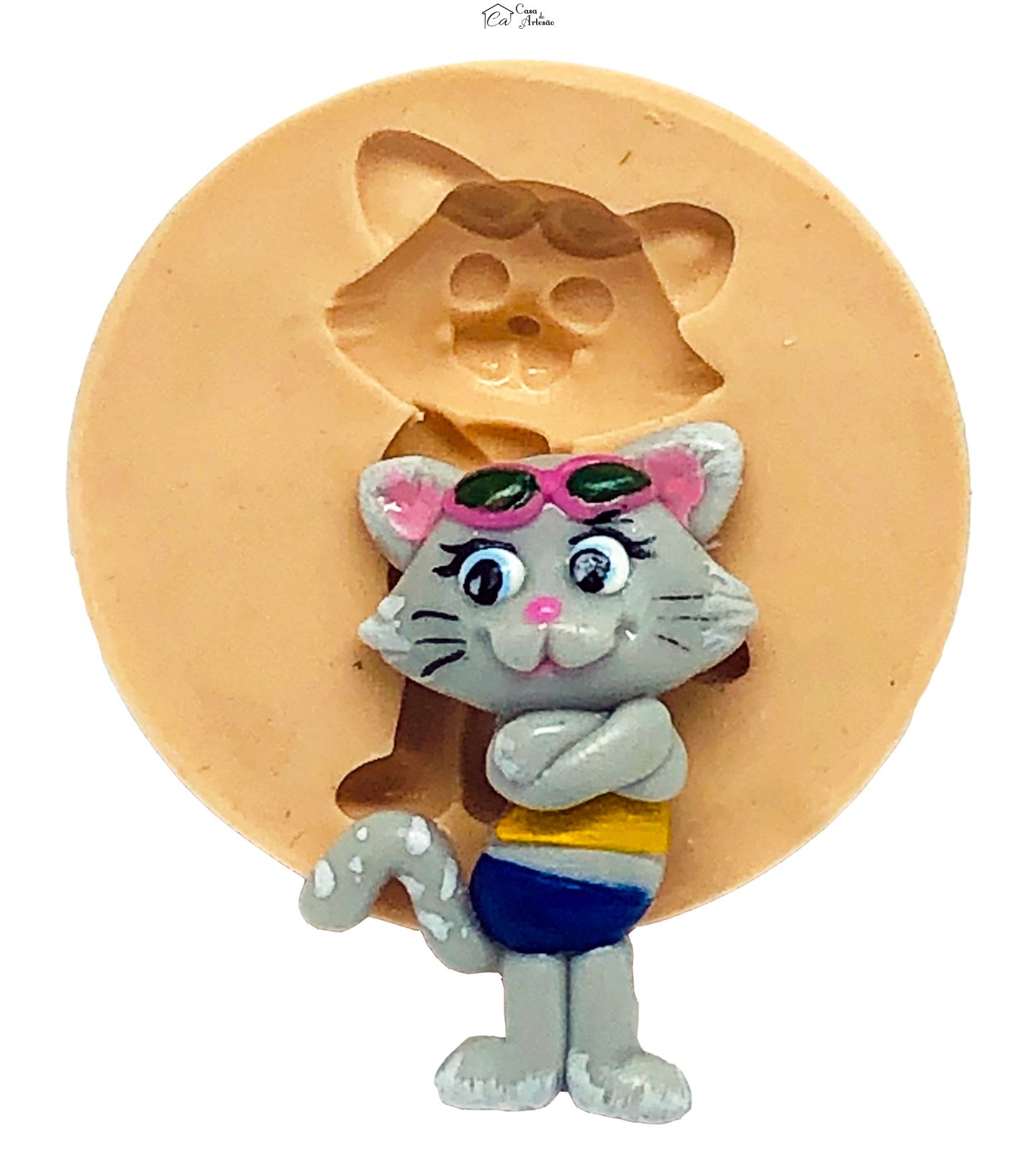 Molde de silicone - 44 Gatos - Milady - Pequena - P806