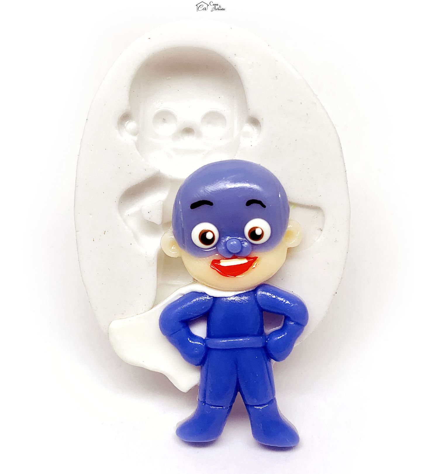 Molde de silicone - Os Aventureiros - Aventureiro Azul - Grande - P1208