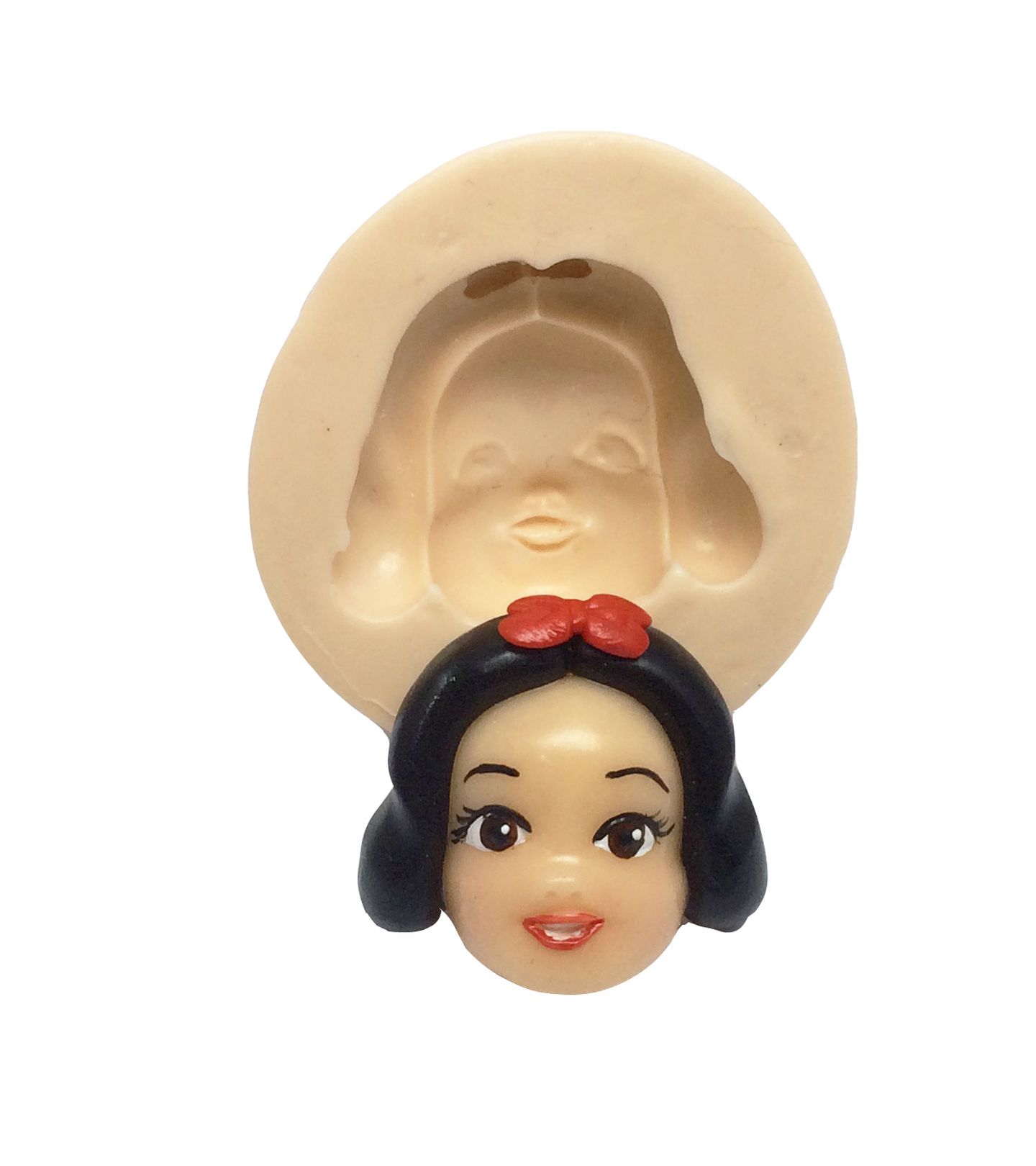 Molde de silicone - Branca de Neve - Rosto Branca de Neve - P164