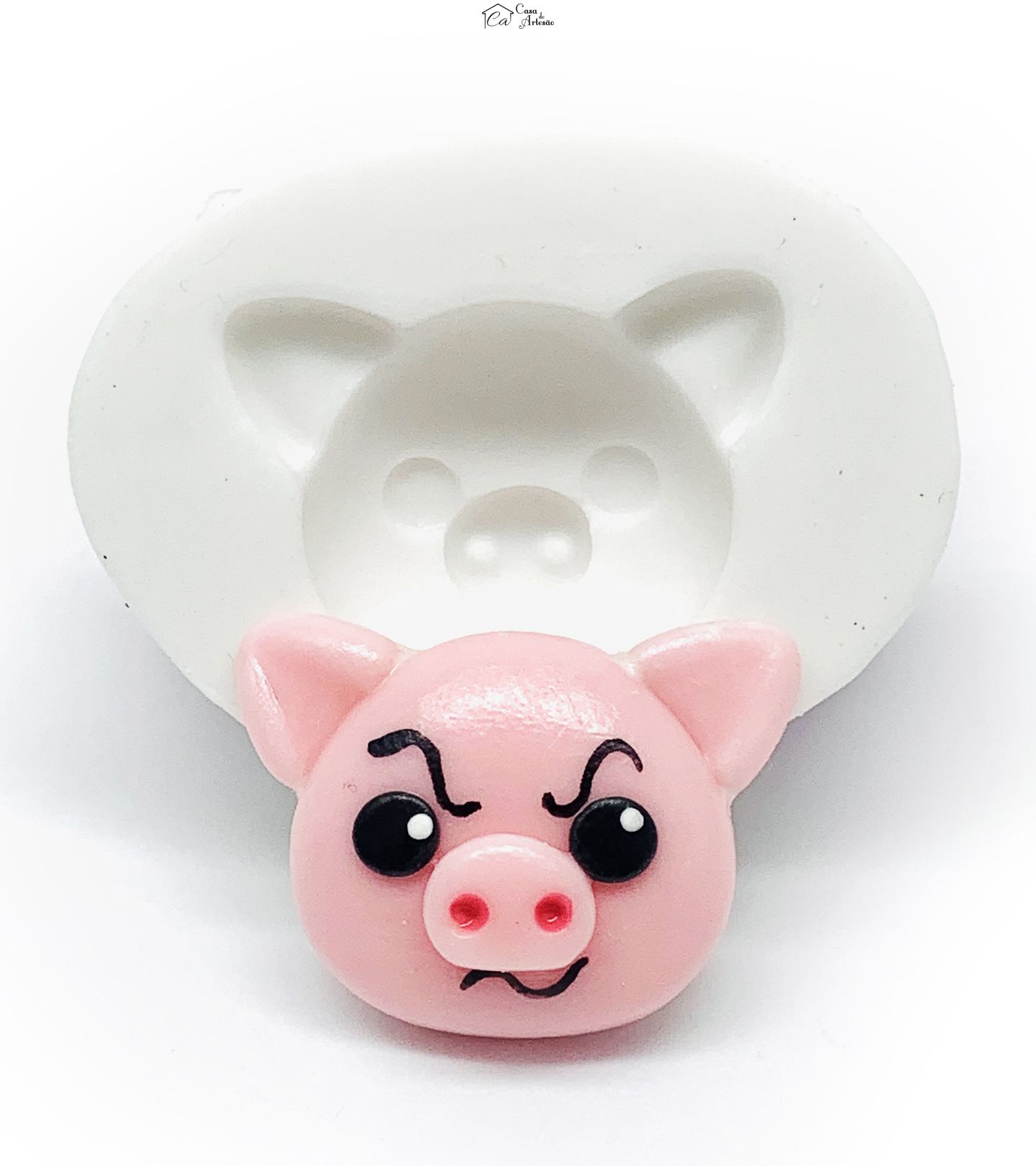 Molde de silicone - Palhaço Plim Plim - Rosto Hoggie - Pequeno - P1217