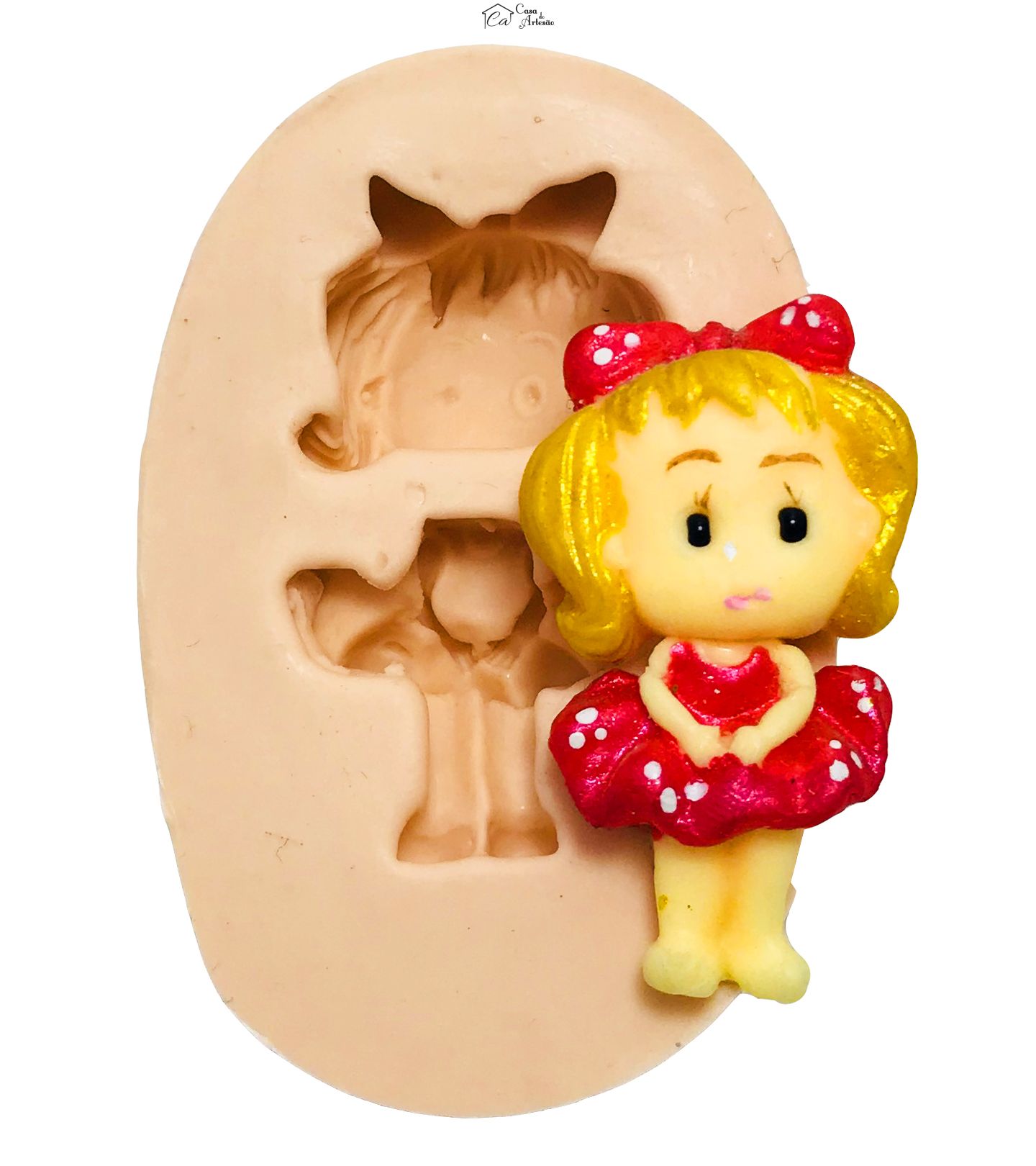 Molde de silicone - Menina