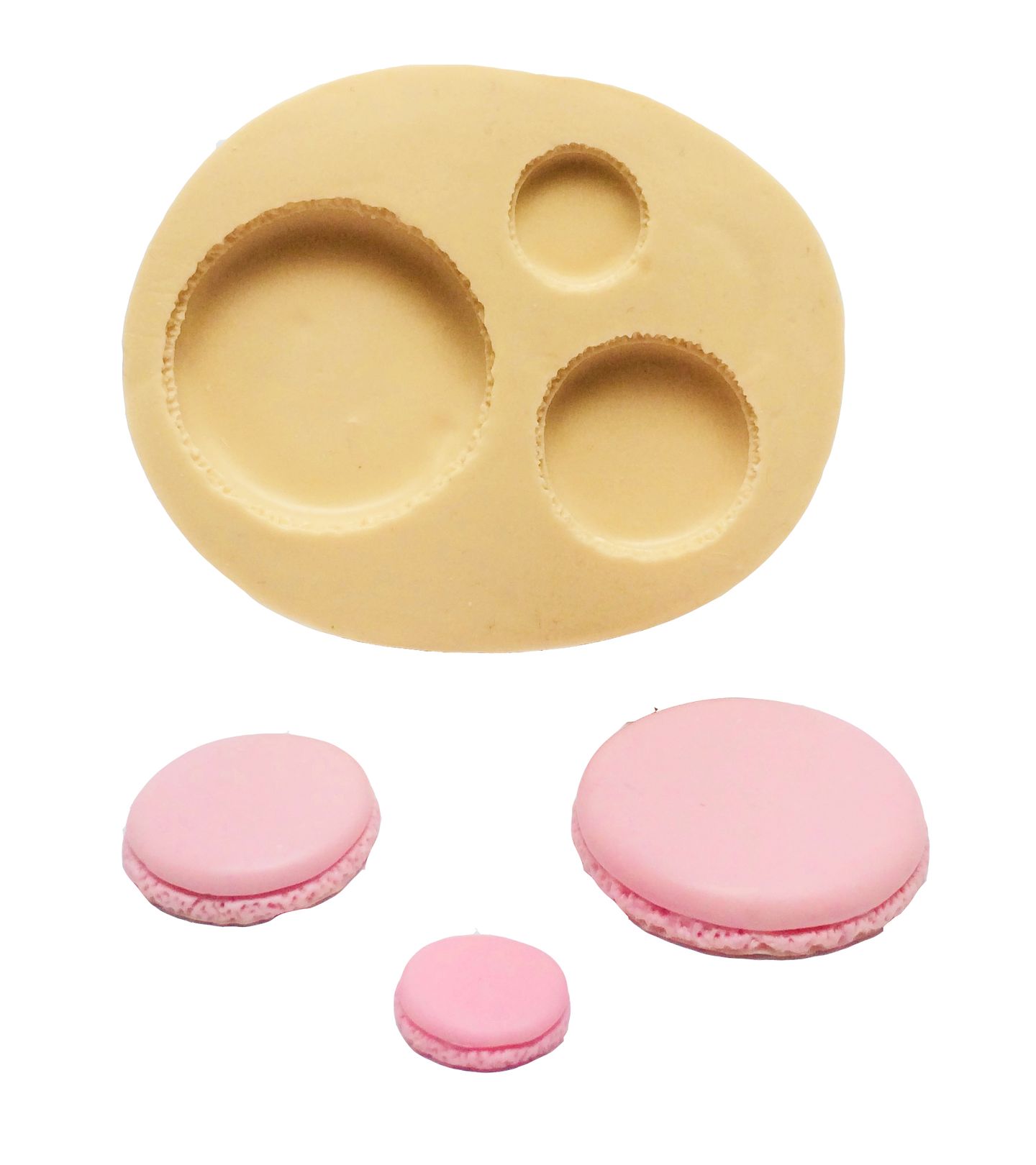 Molde de silicone - Doce - Macaron - 03 Tamanhos - P235