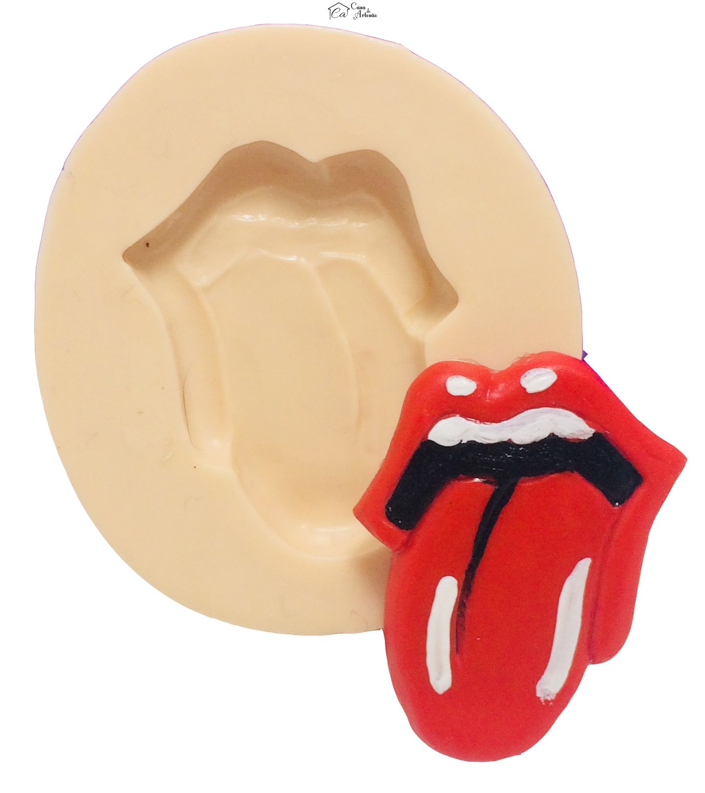 Molde de silicone - Rock - Boca para Fora - Pequena - P405