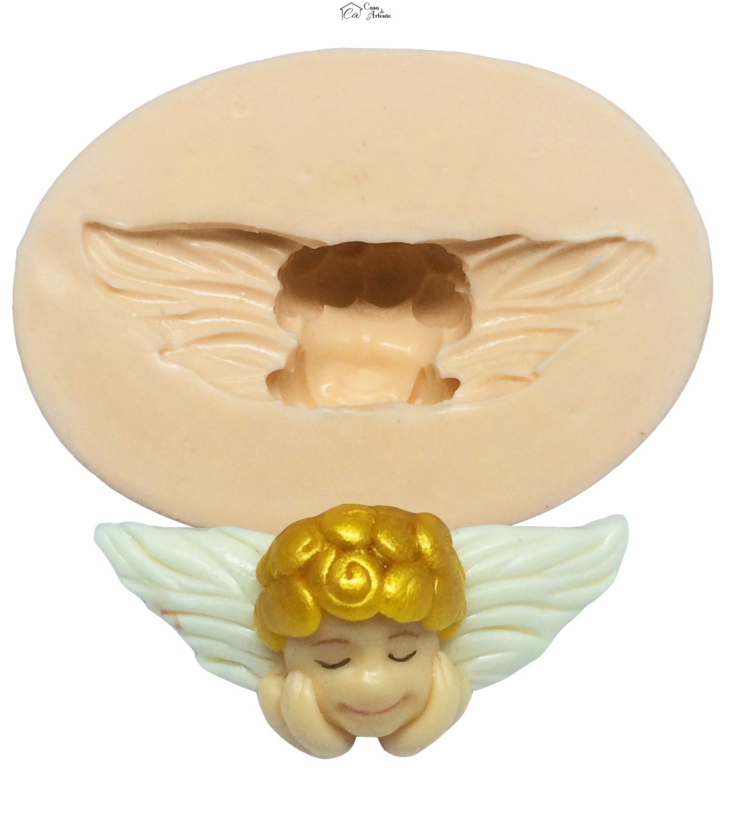 Molde de silicone - Anjo Fiorucci - Mod.2 - Pequeno - P277