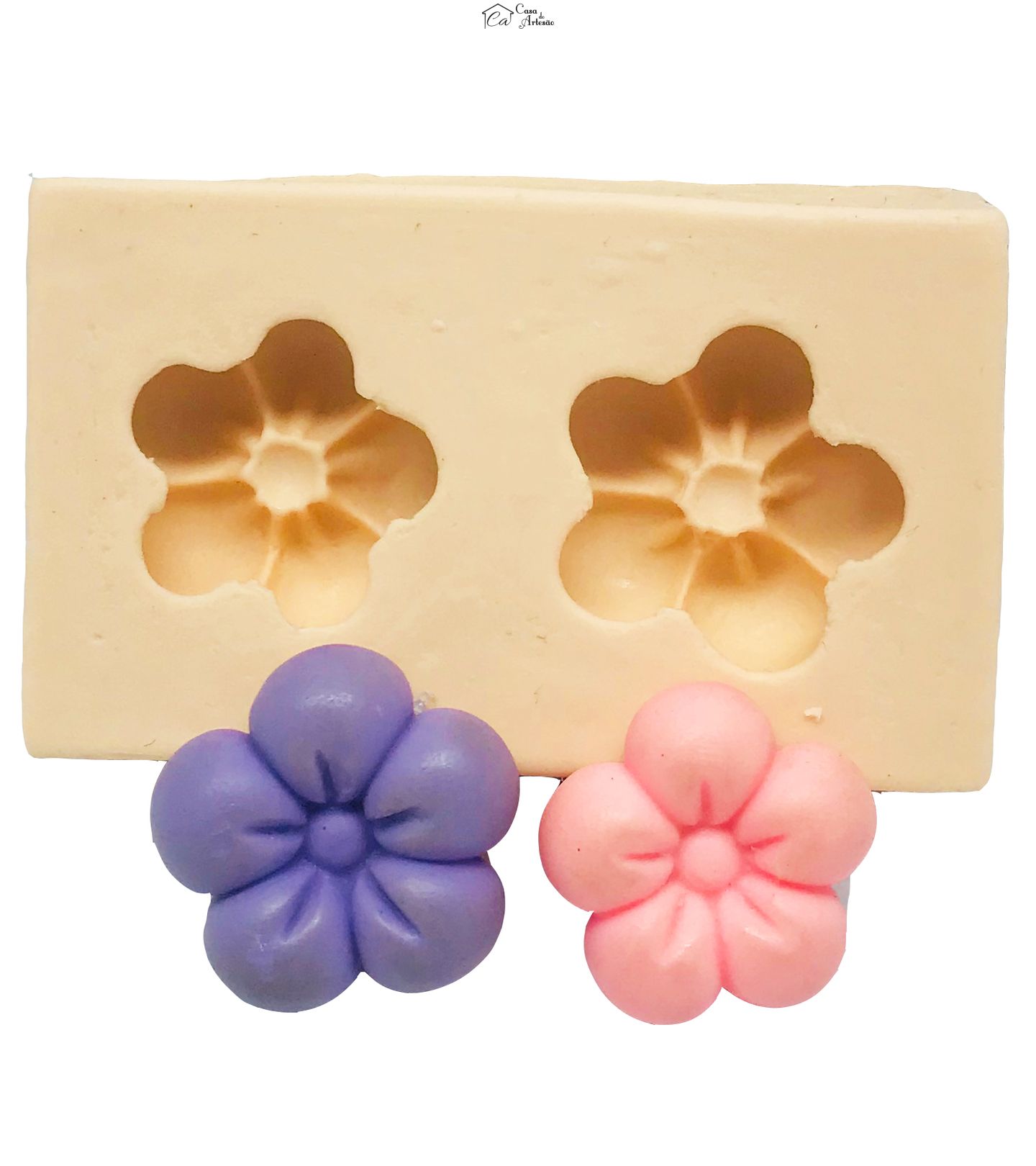 Molde de silicone - Flor (2) - Gd - P80