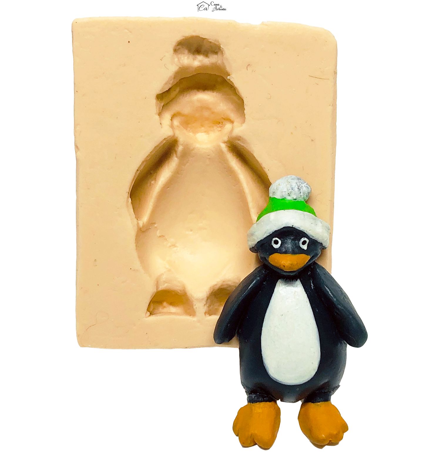 Molde de silicone - Pinguim - P42