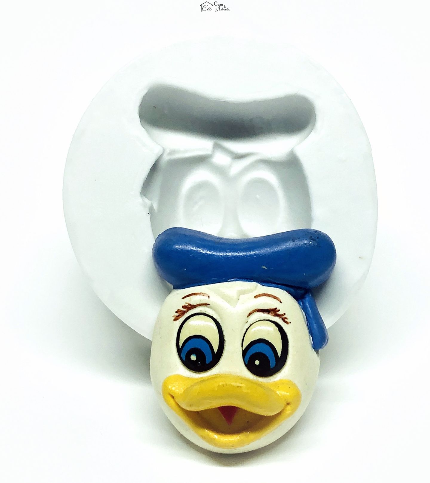Molde de silicone - Rosto Pato Donald