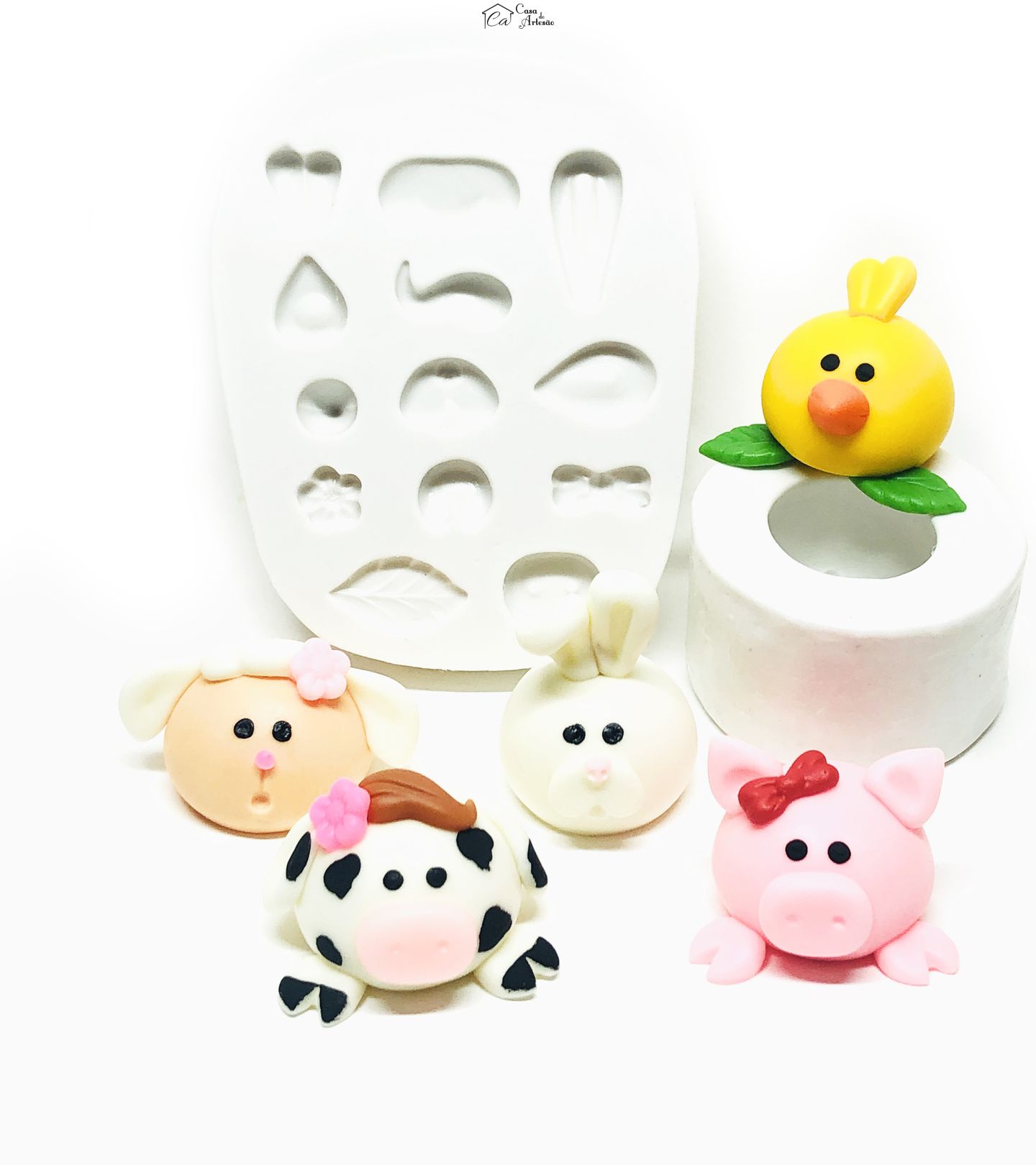 Molde de silicone - Fazendinha - Kit - P1044