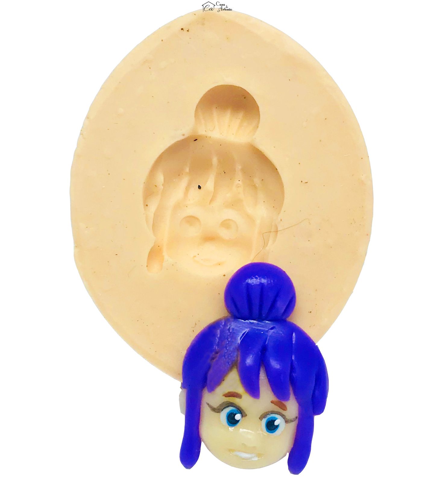 Molde de silicone - Blaze and the Monster Machines - Rosto Gabi - Pequeno - P469