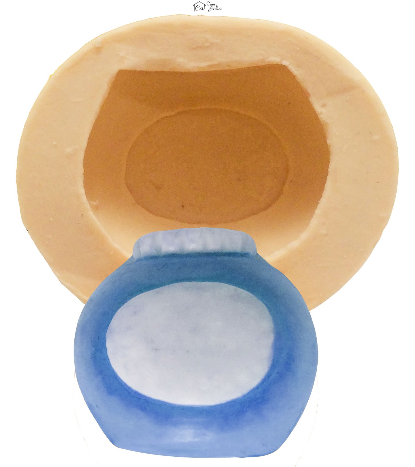 Molde de silicone - Pote - P118