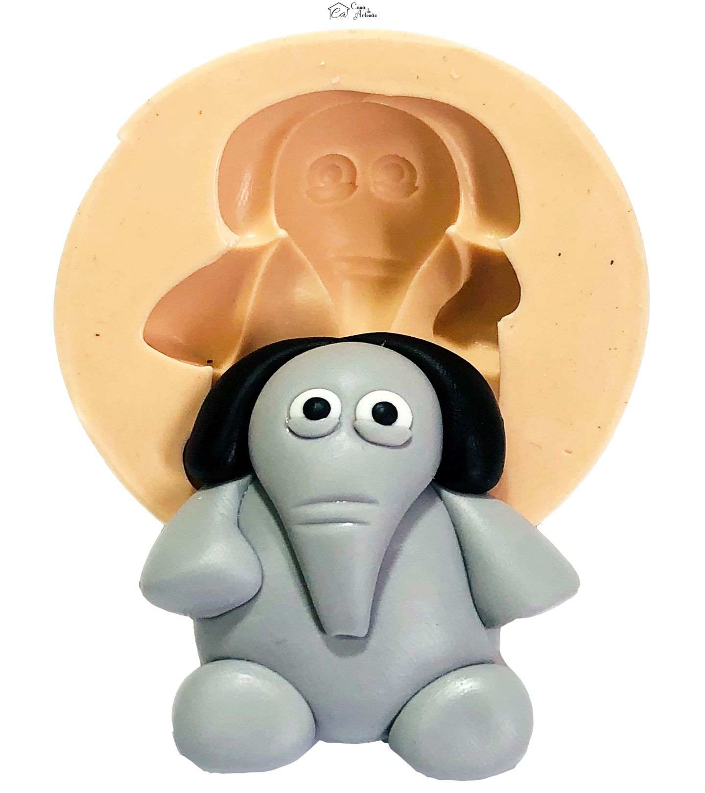 Molde de silicone - Baby Tv - Elefante - Grande - P710