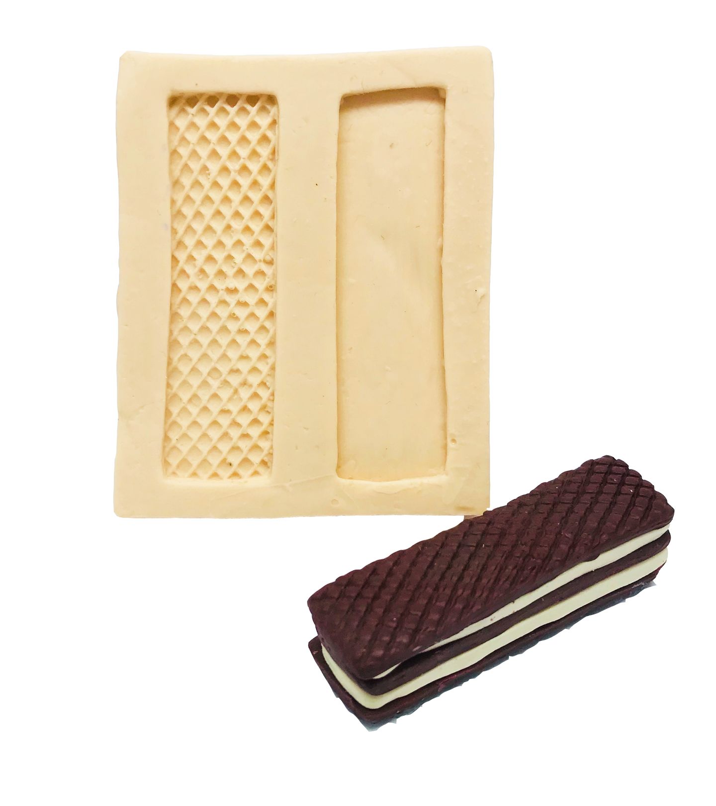 Molde de silicone - Bolacha Waffer em Camadas - P54