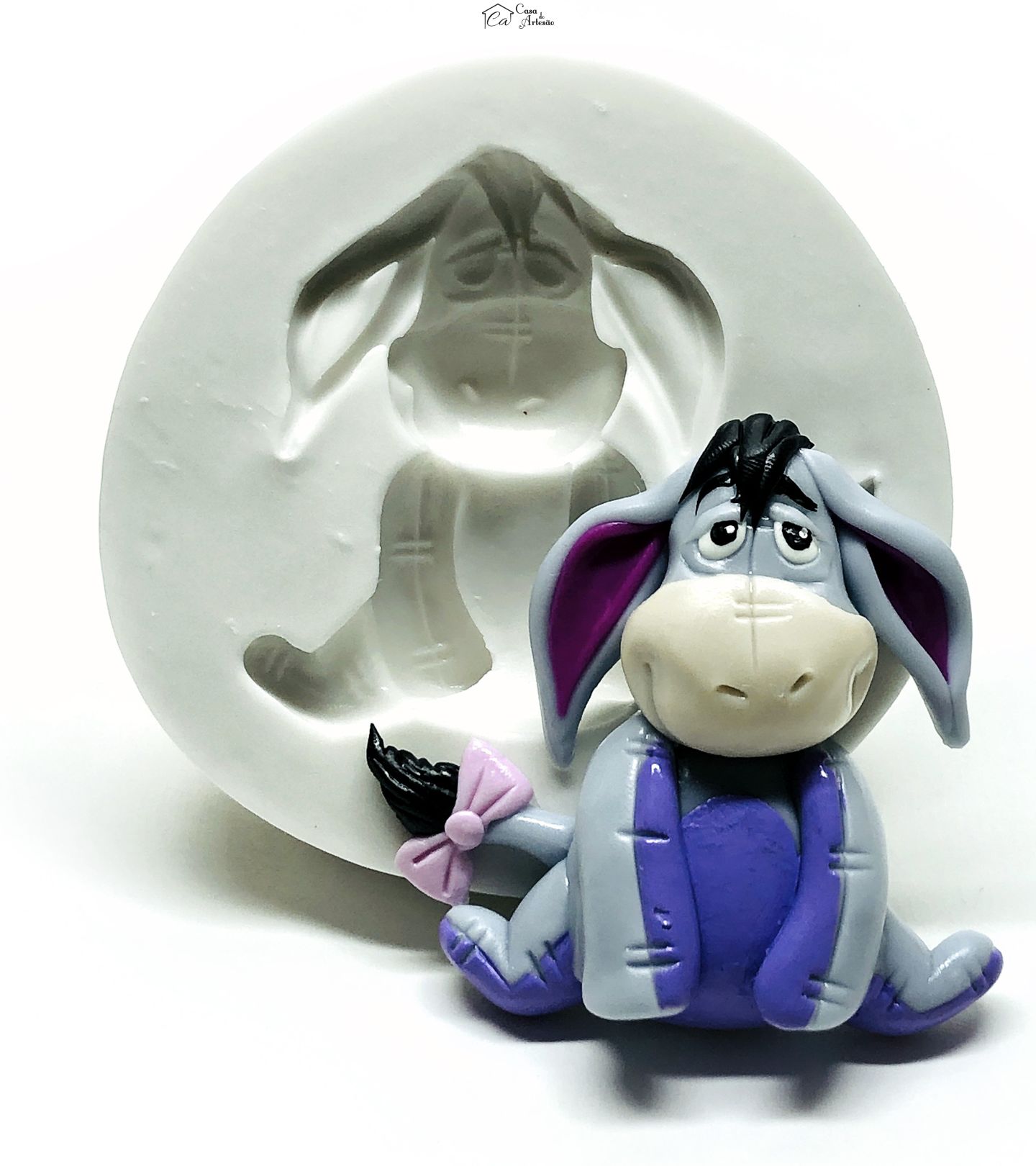 Molde de silicone - Urso Pooh - Bizonho - Grande - P988