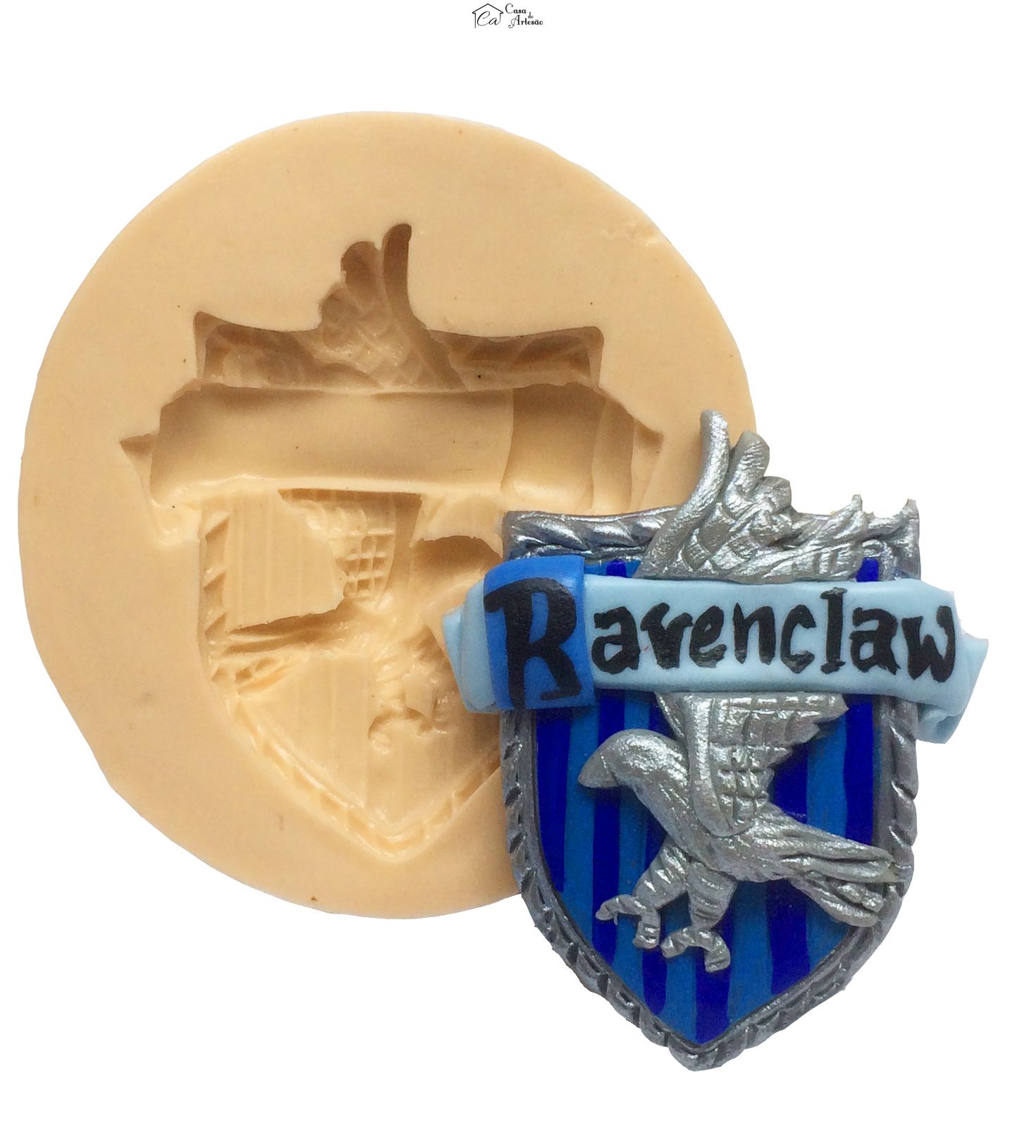 Molde de silicone - Harry Potter - Escudo Corvinal/ Ravenclaw - P344