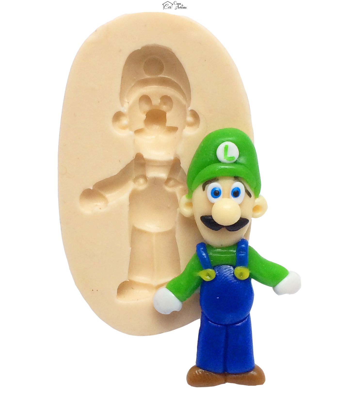 Molde de silicone - Super Mario Bros. - Luigi PP- P181