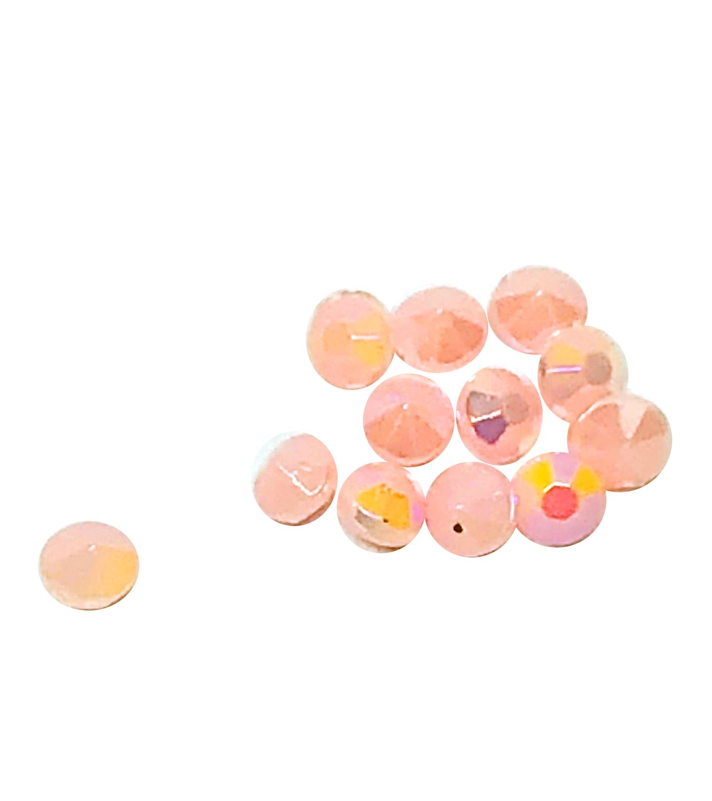 Strass Imitação - Emb c/ 12 Pares - Rosa