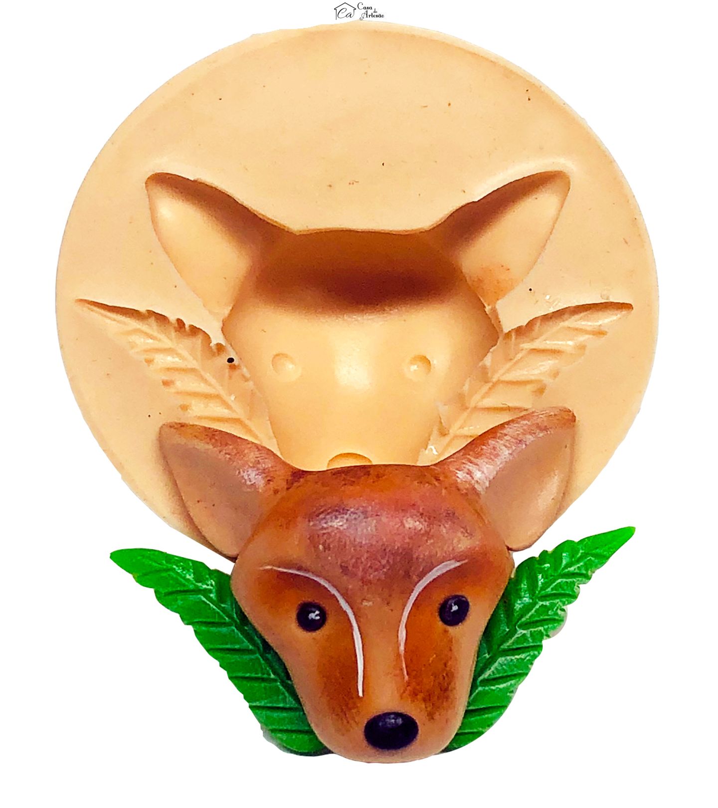 Molde de silicone - Rosto Raposa - Medio - P677