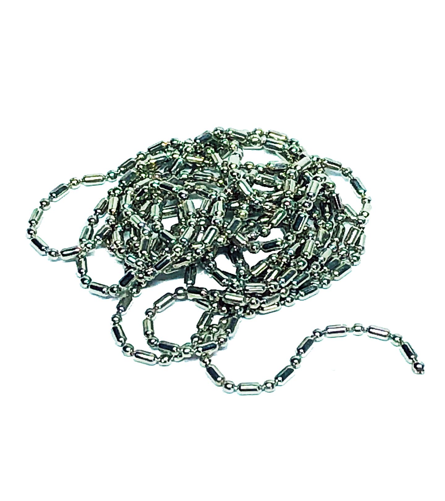 Miniaturas - Corrente Alça Vest Noiva - Prata - 97 cm .-.