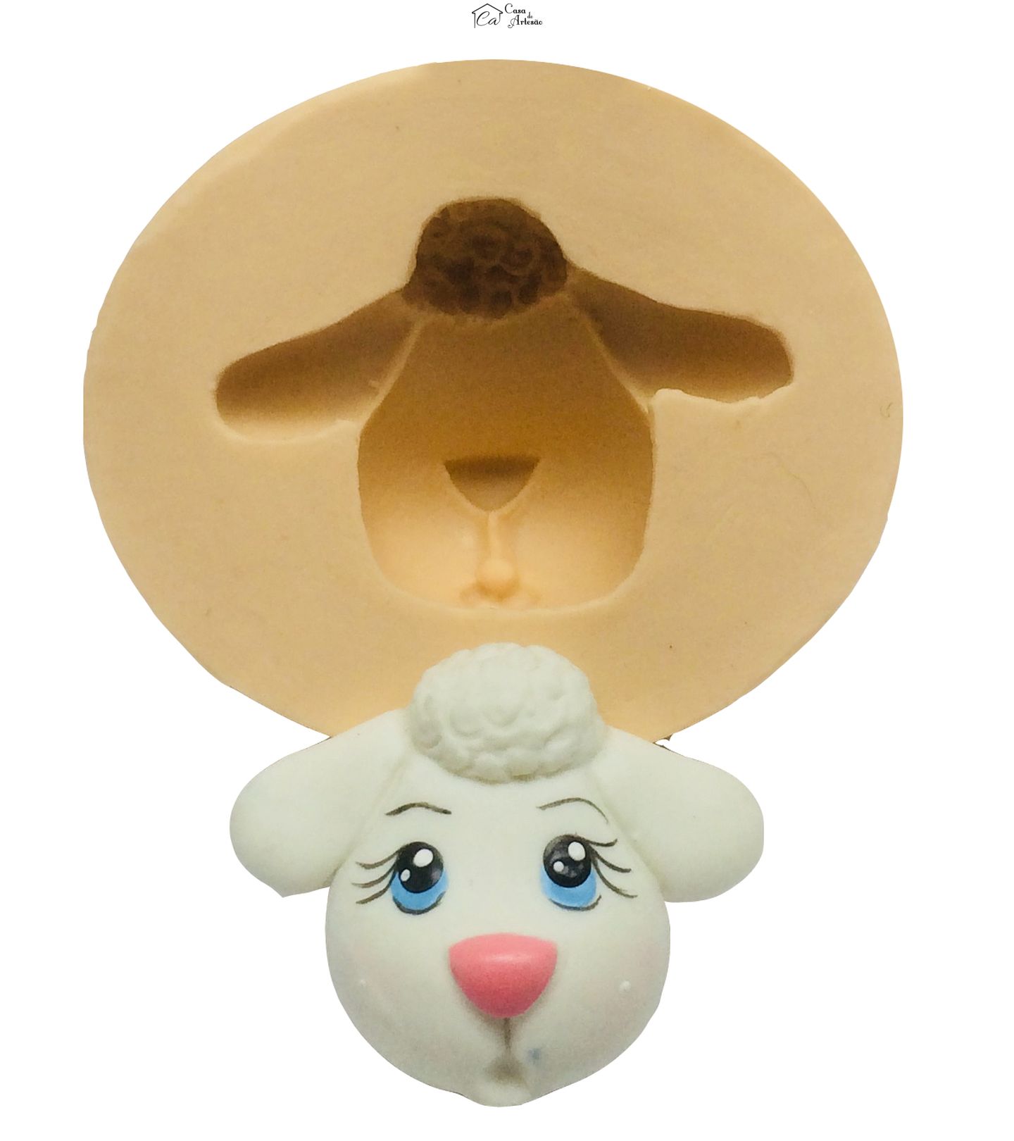 Molde de silicone - Rosto Ovelha