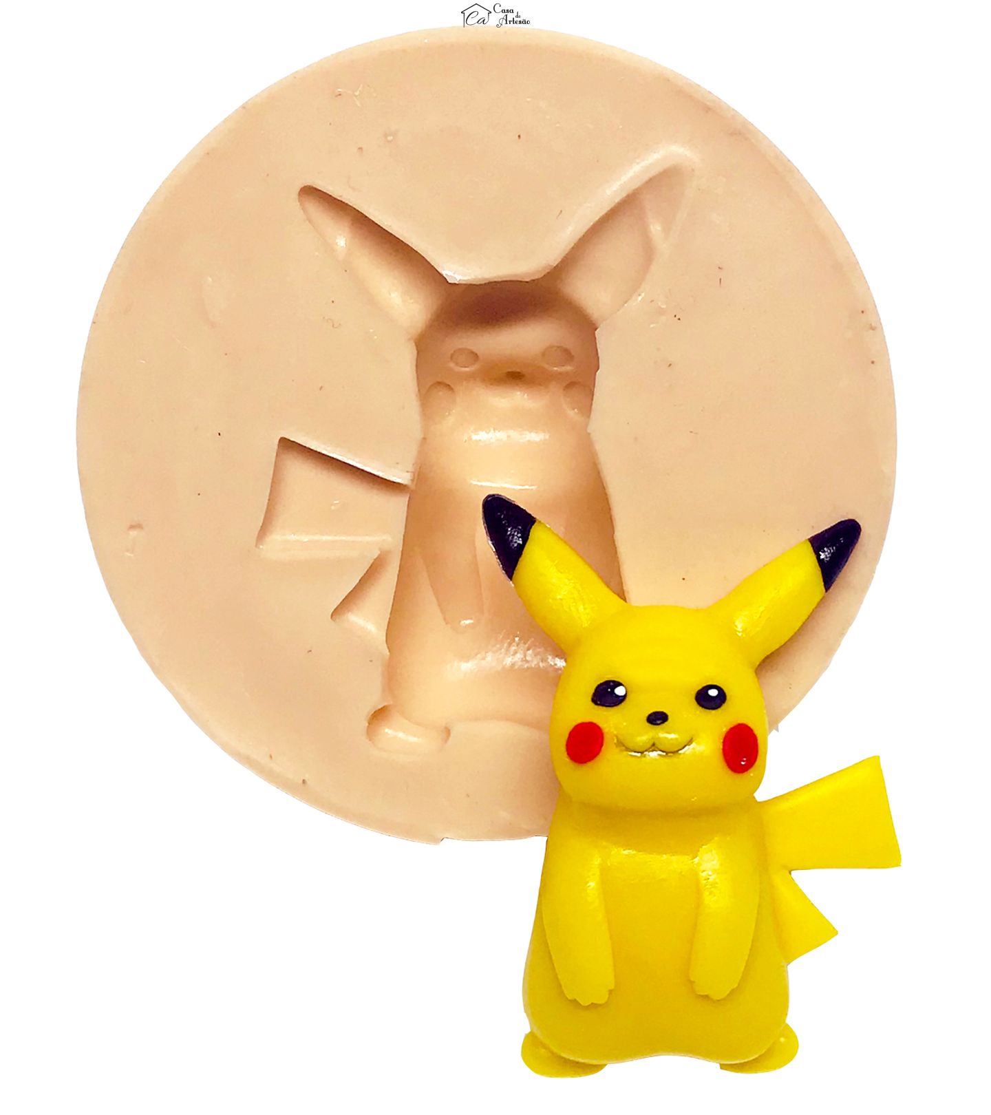 Molde de silicone - Pokemon - Pikachu - Pequeno - P618