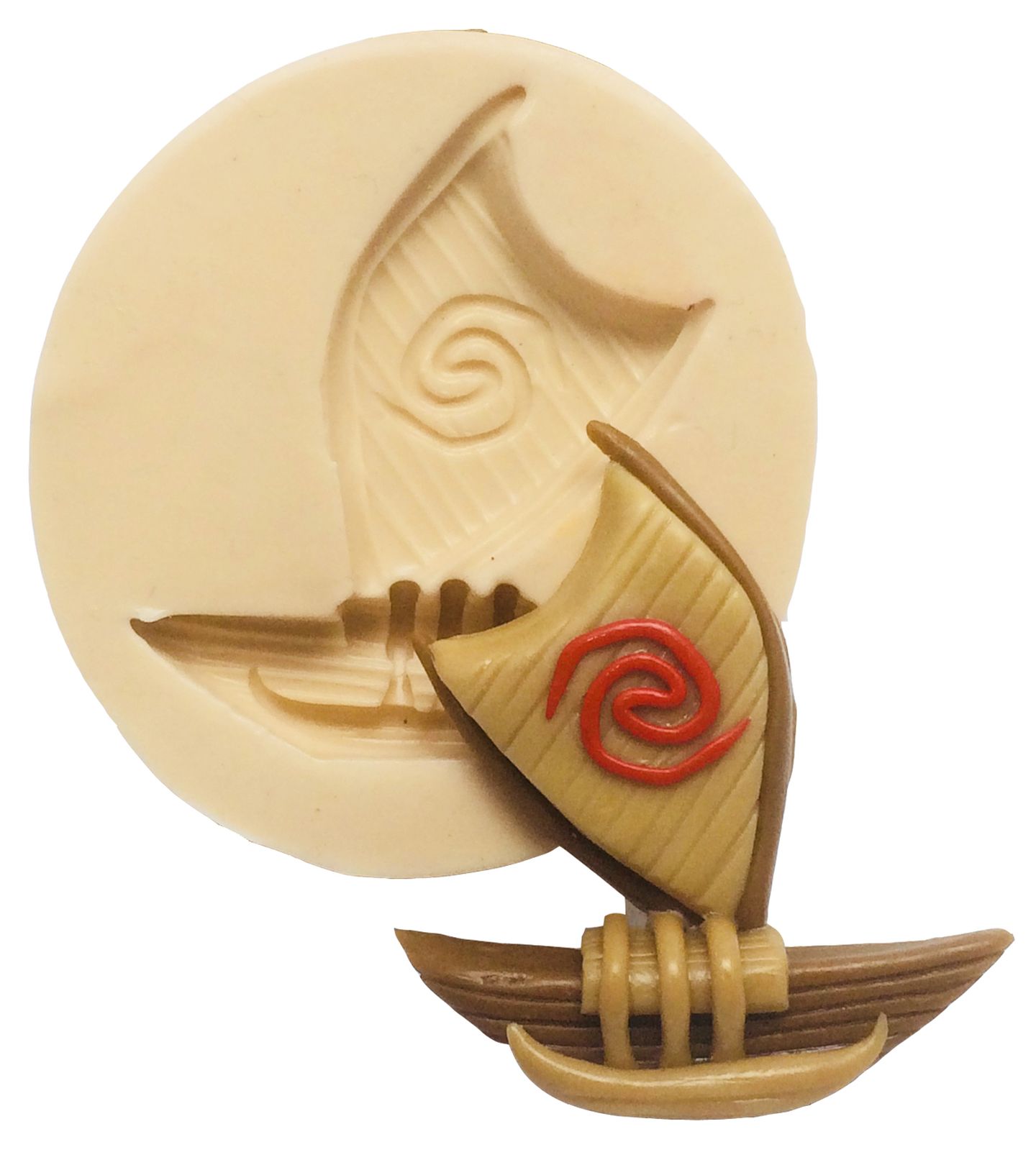 Molde de silicone - Moana - Barco Medio- P204