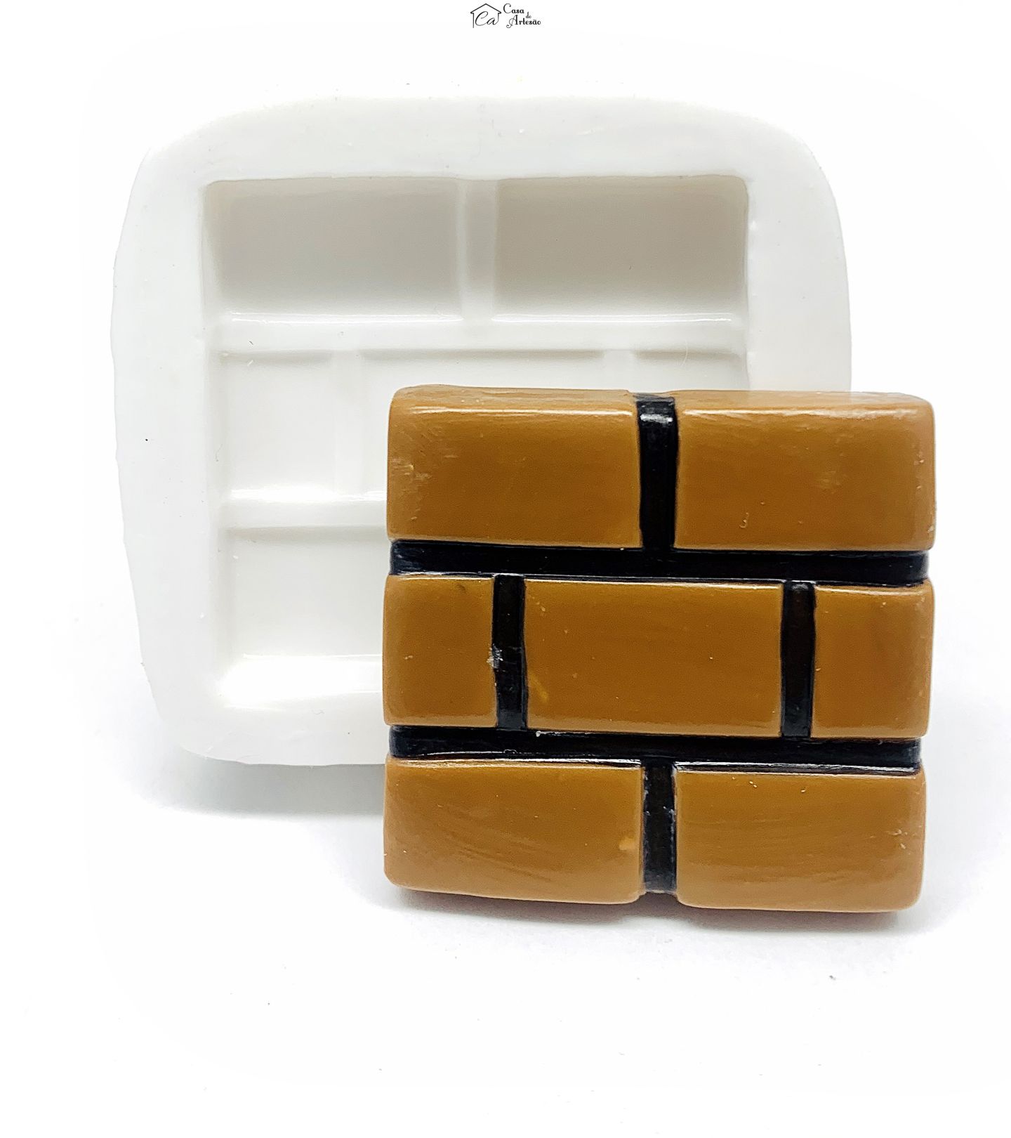 Molde de silicone - Super Mario Bros. - Bloco - Grande - P1204