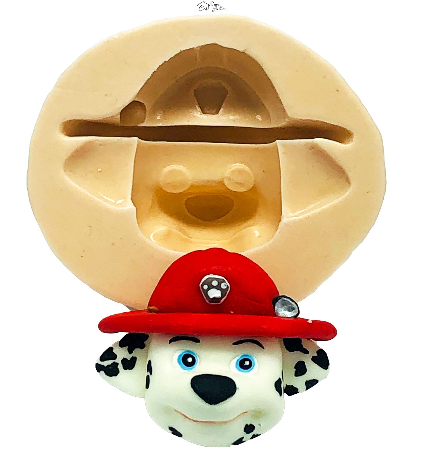 Molde de silicone - Patrulha Canina - Rosto Marshall - Medio - P264 / P284