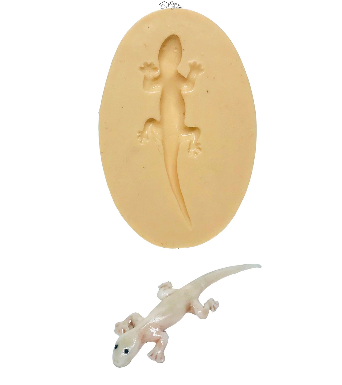 Molde de silicone - Lagartixa - Pequena - P617