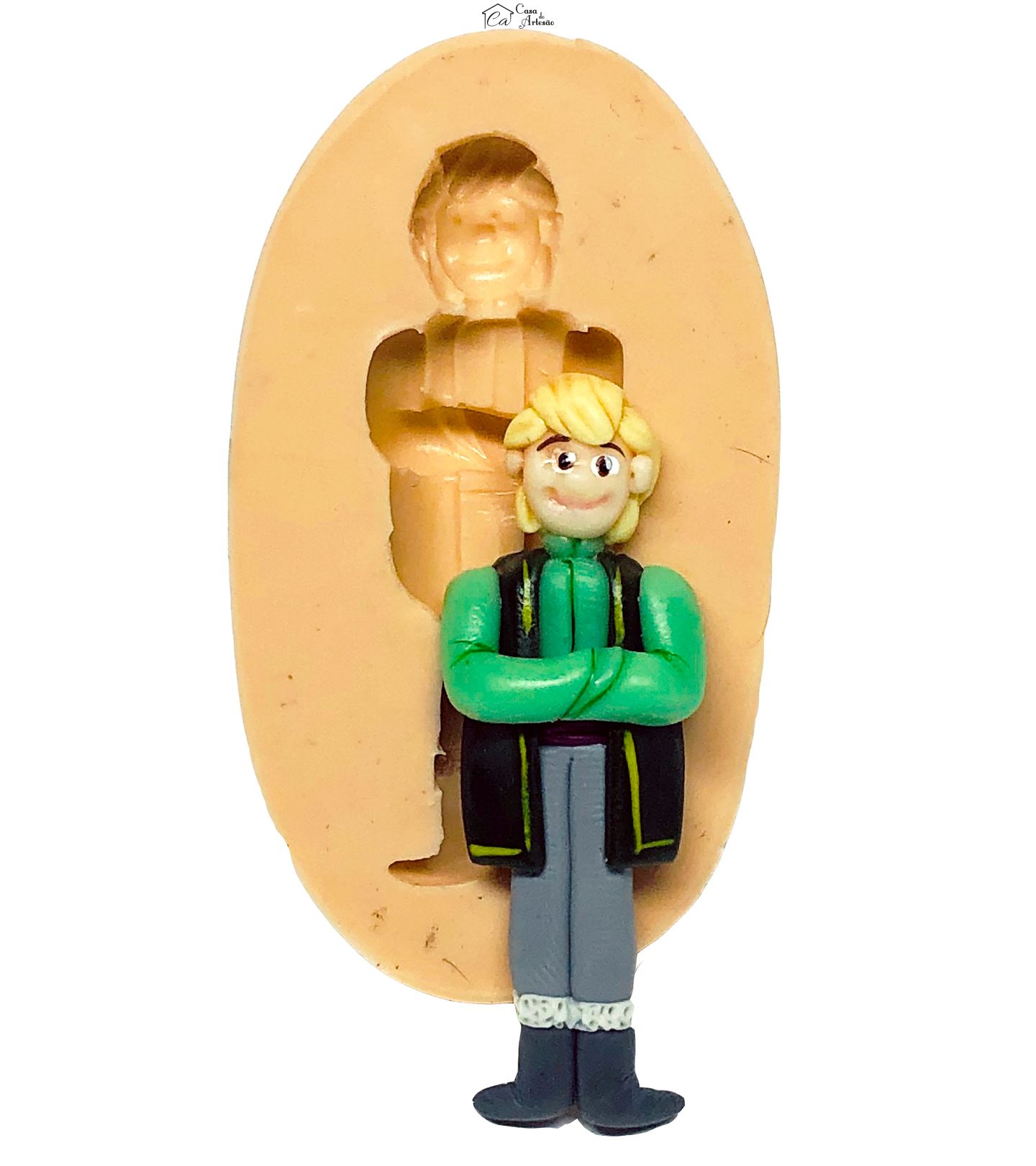 Molde de silicone - Frozen - Kristoff - Pequeno - P662