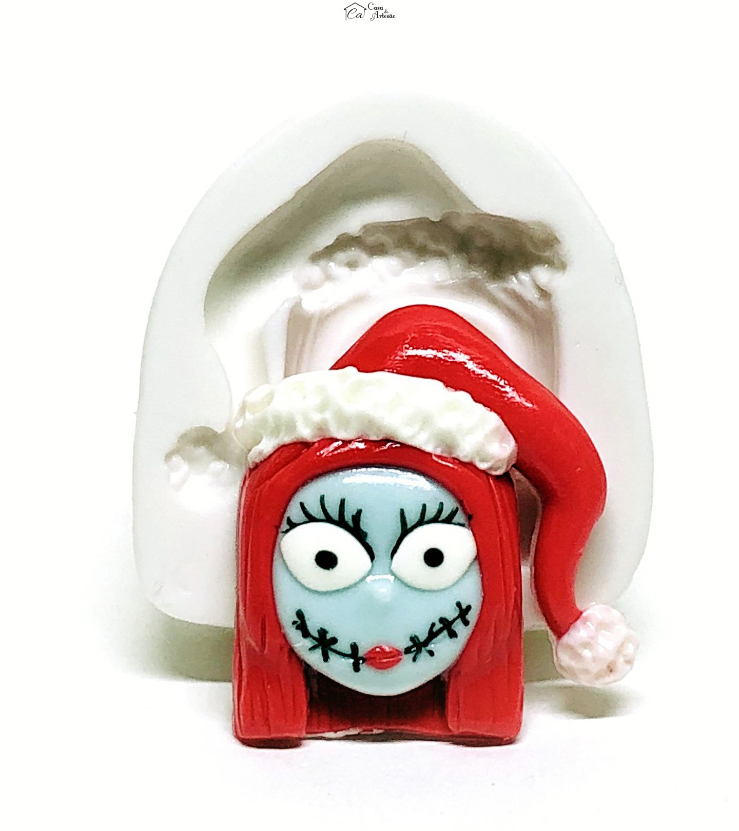 Molde de silicone - O Estranho Mundo de Jack - Rosto Sally - Pequeno - P1104