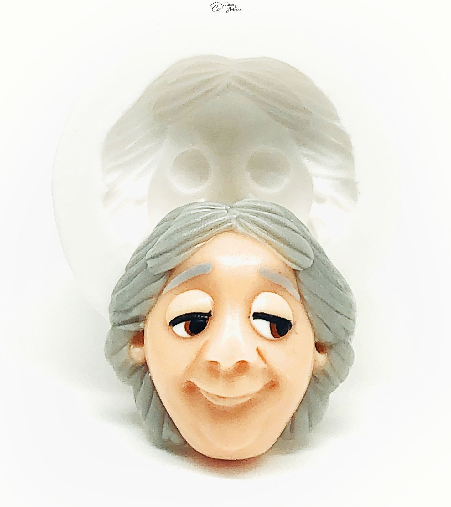 Molde de silicone - Encanto - Rosto Abuela Alma Madrigal - Medio - P1130