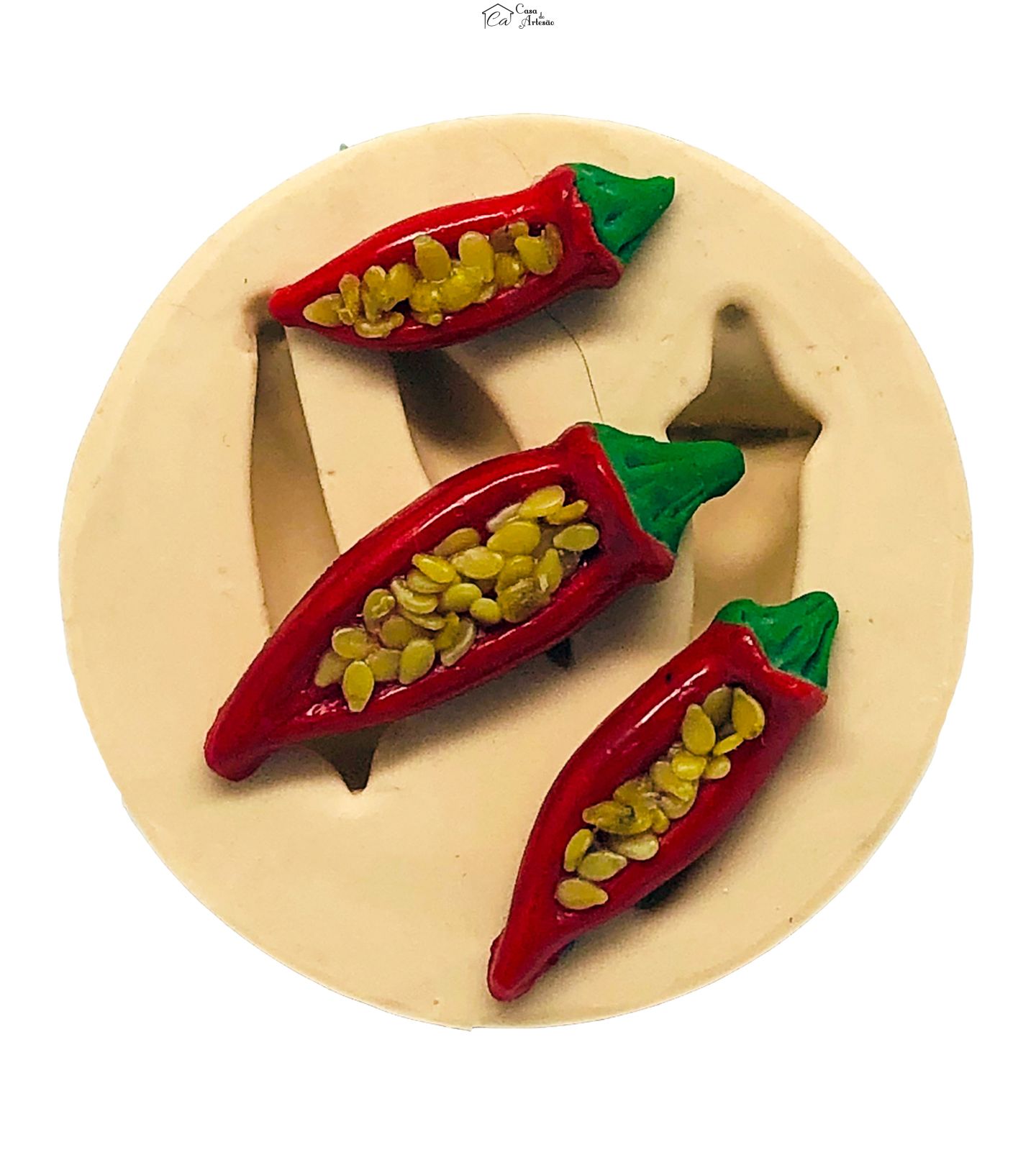 Molde de silicone - Pimentas